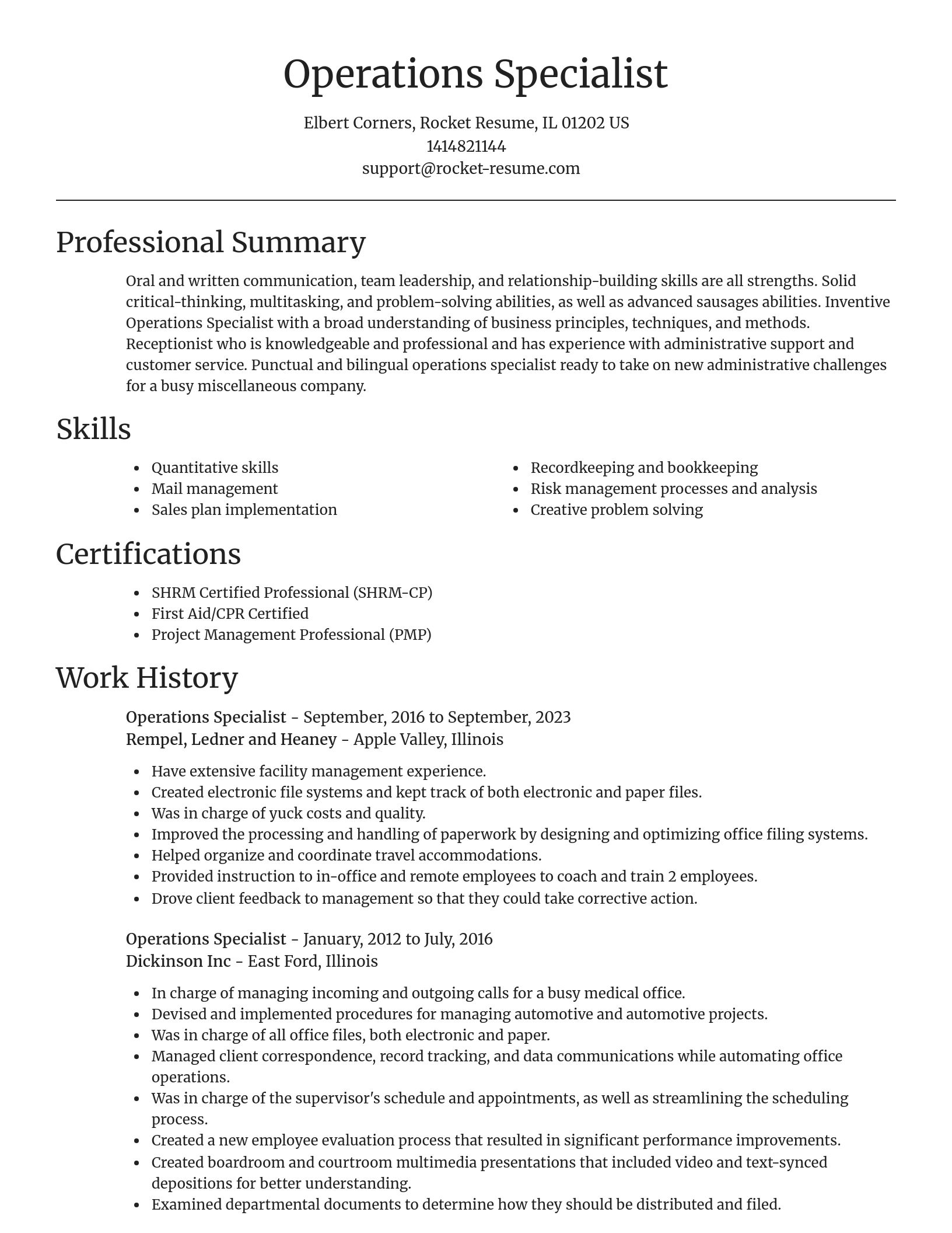 Focal Point resume template