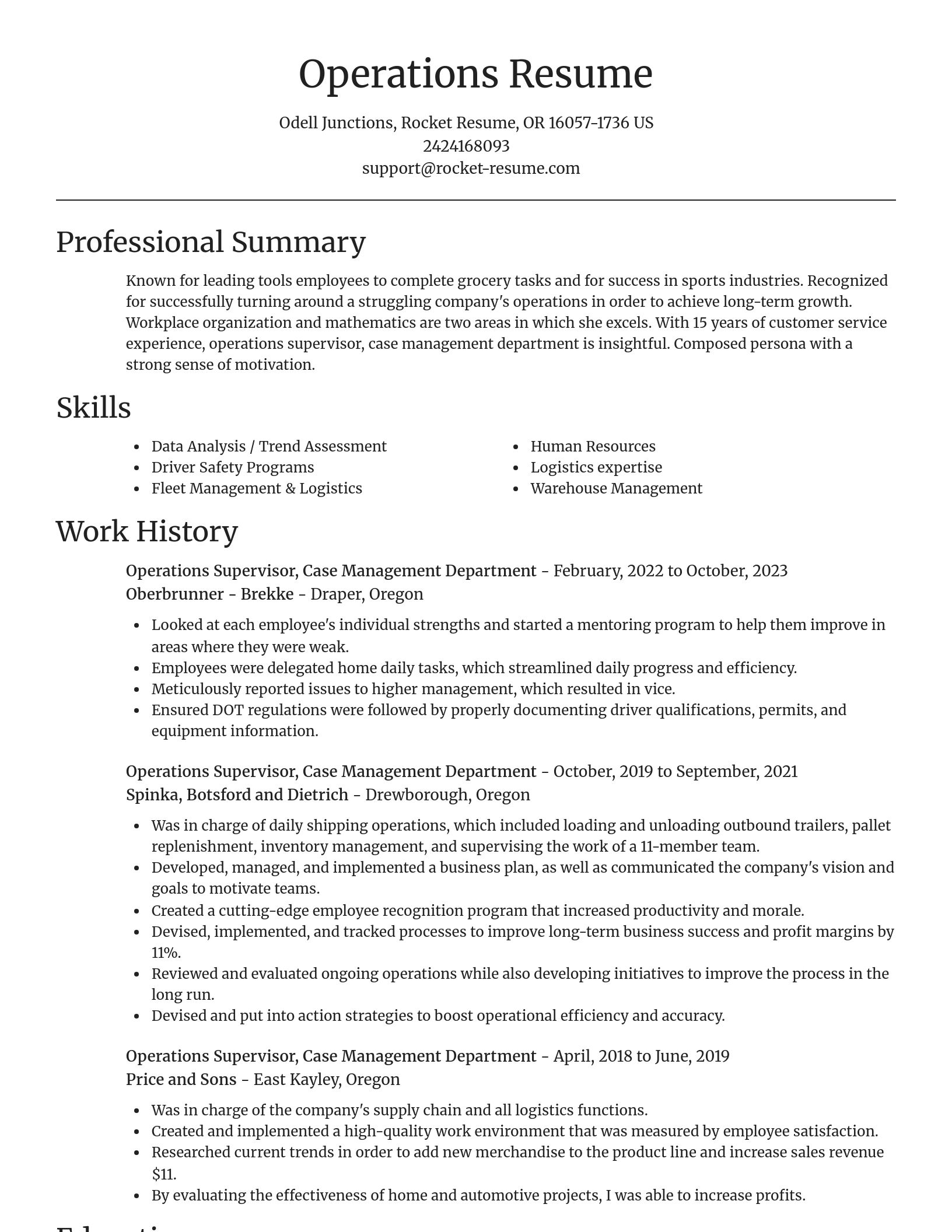 Focal Point resume template