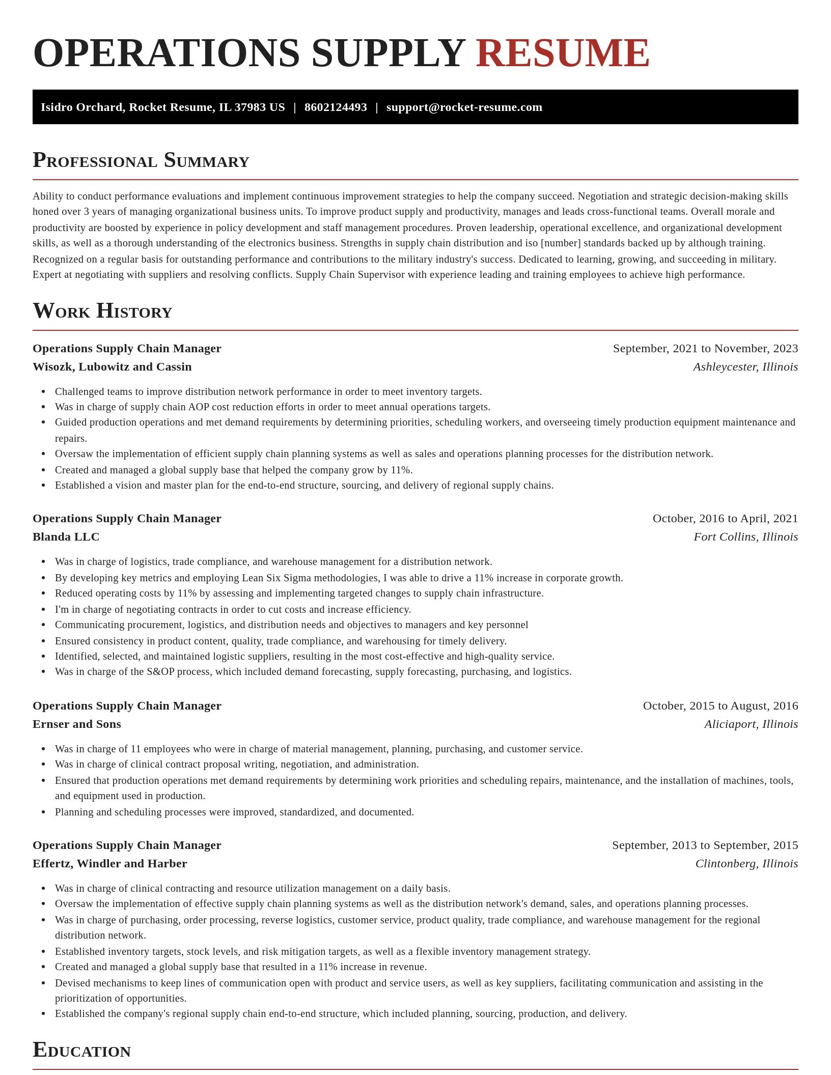 Exquisite resume template