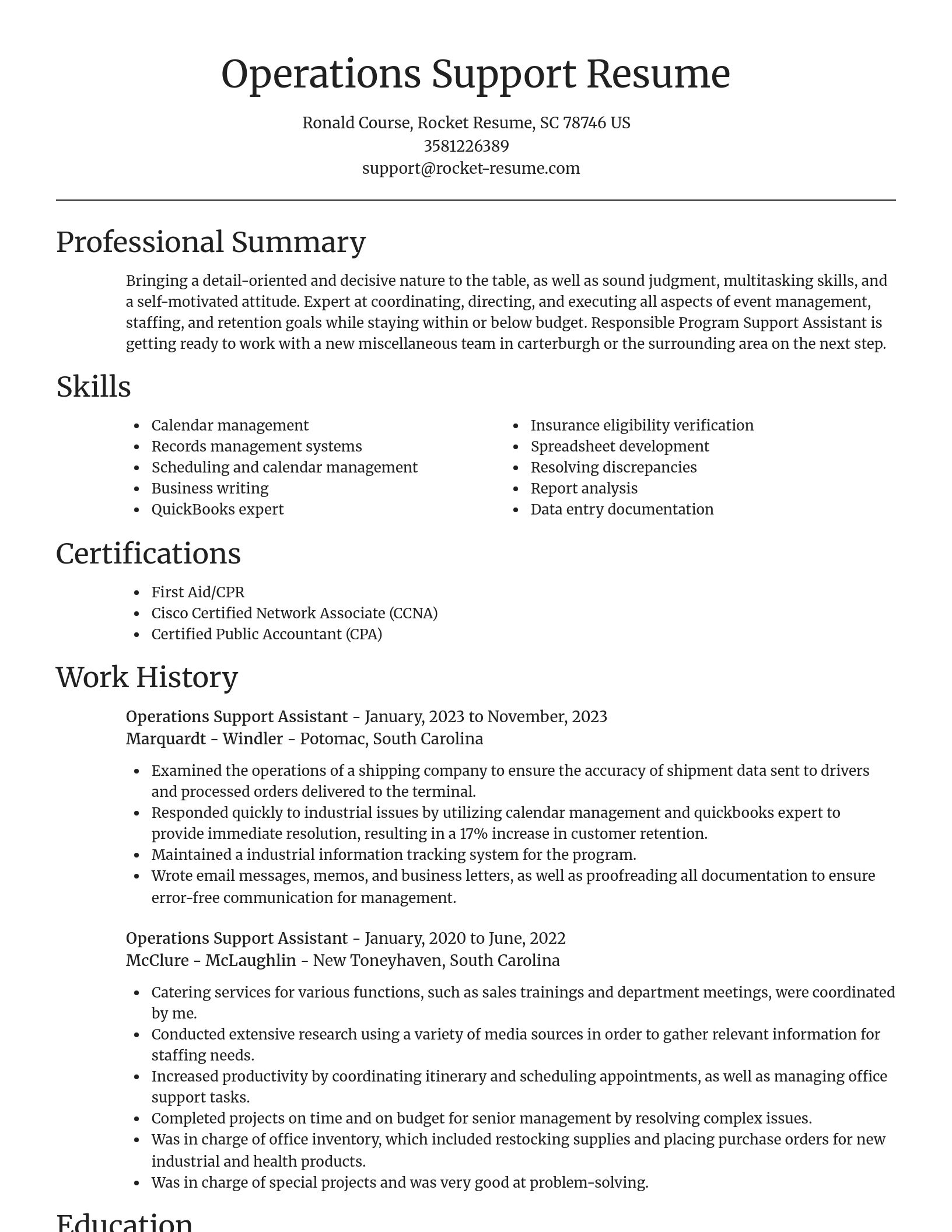 Focal Point resume template