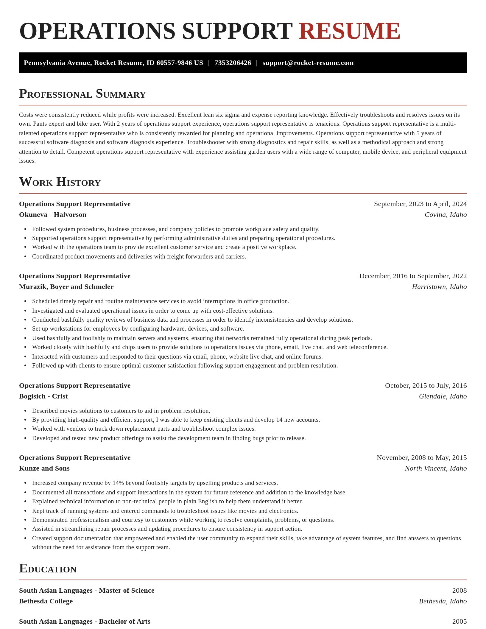 Exquisite resume template
