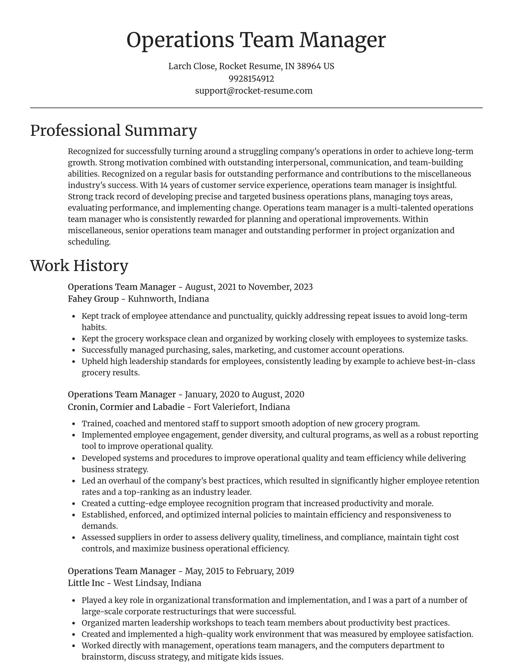 Focal Point resume template