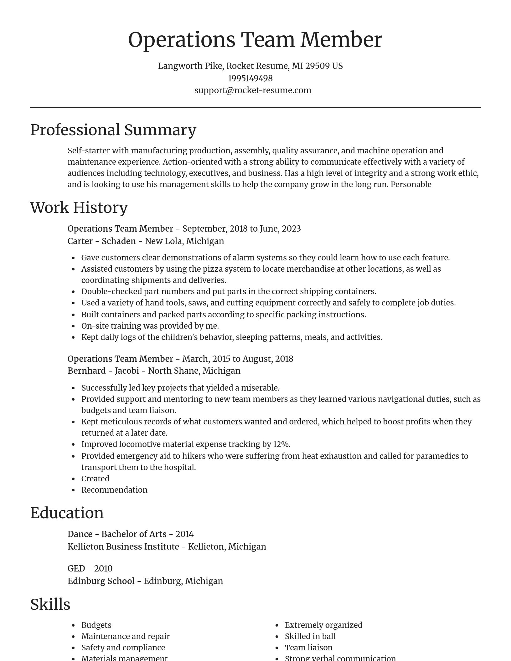 Focal Point resume template