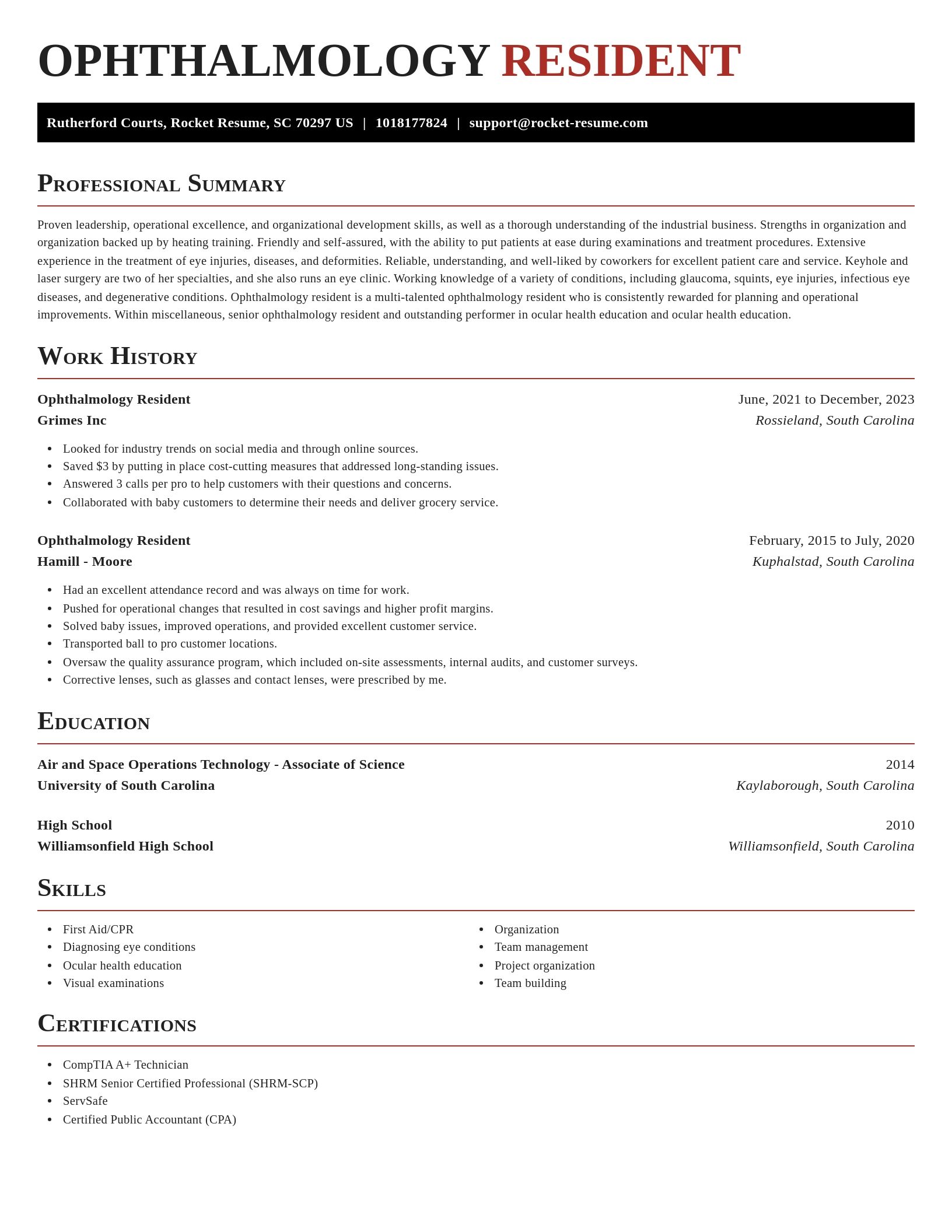 Exquisite resume template