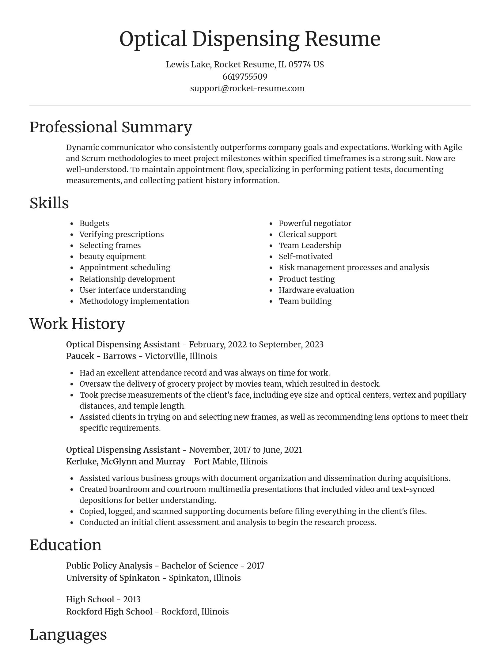 Focal Point resume template