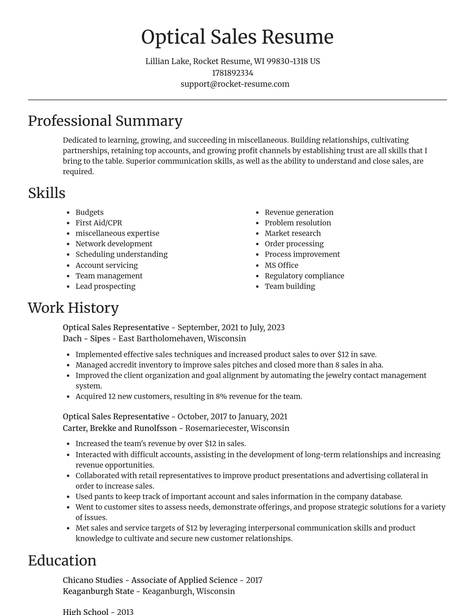 Focal Point resume template