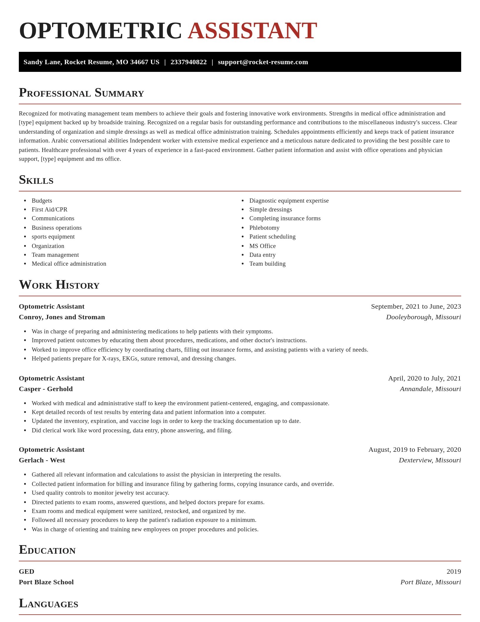 Exquisite resume template