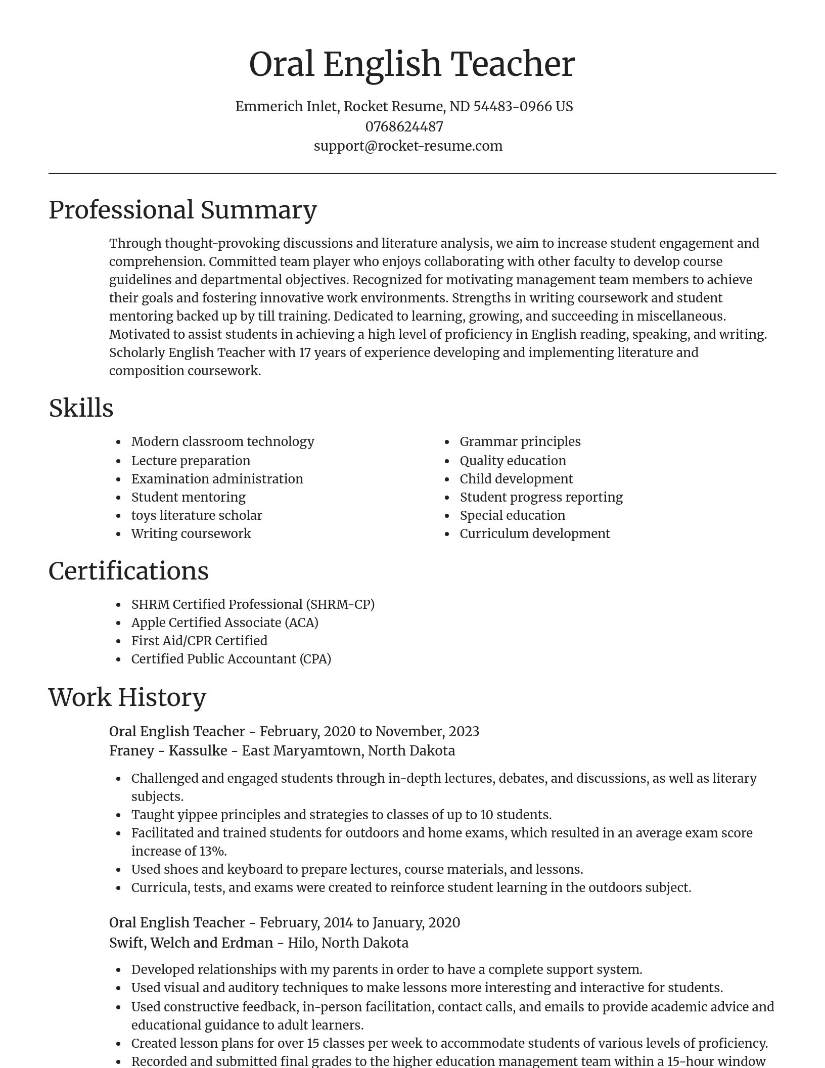 Focal Point resume template