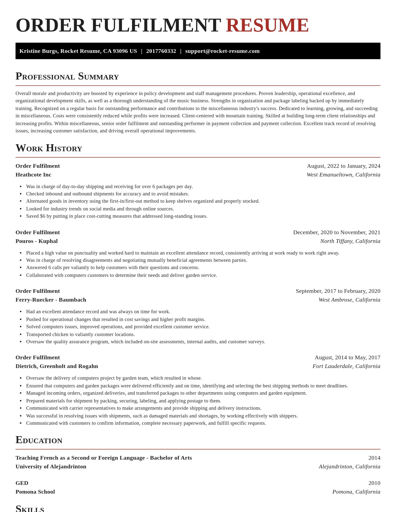Exquisite resume template