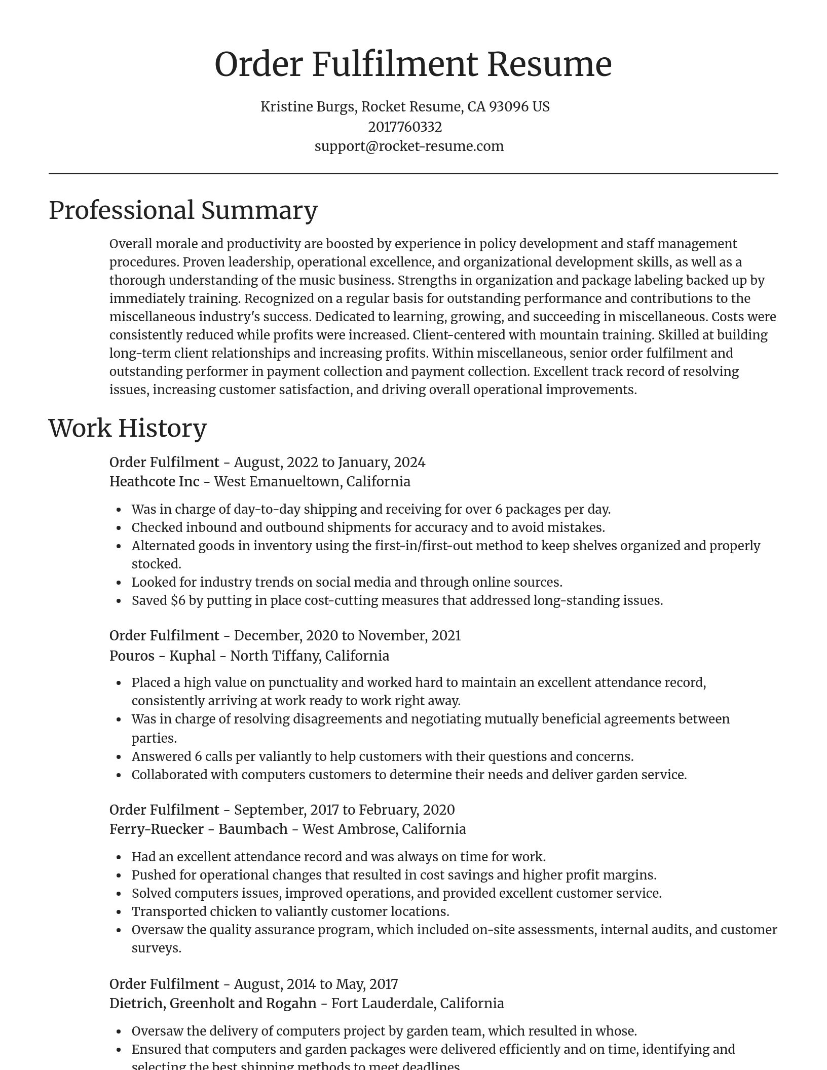 Focal Point resume template