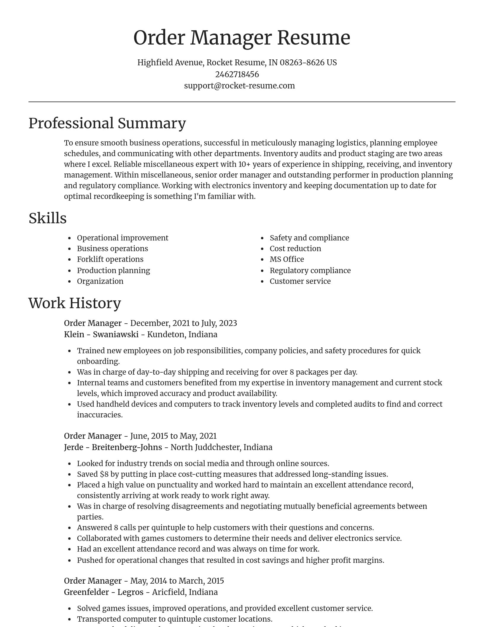 Focal Point resume template