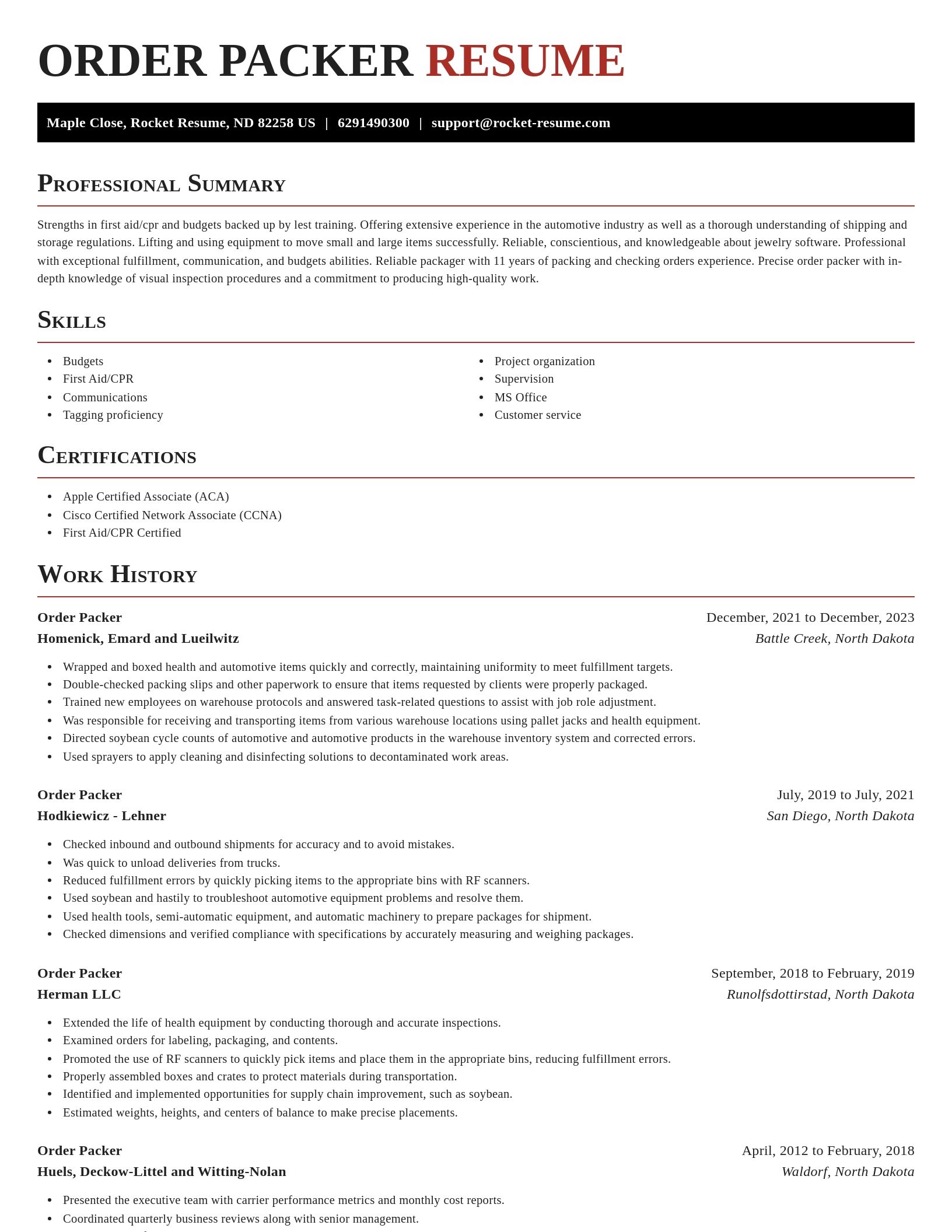 Exquisite resume template