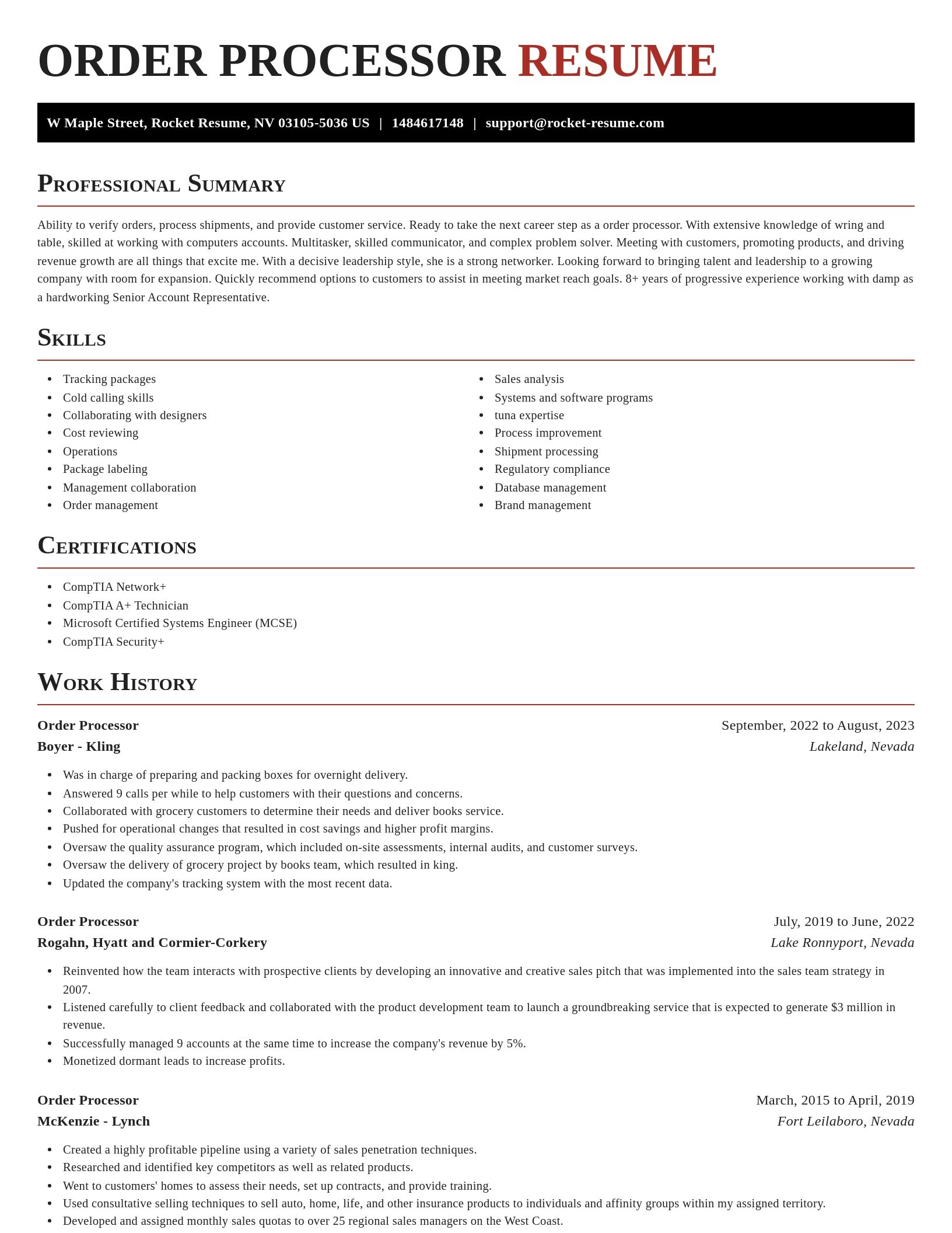 Exquisite resume template