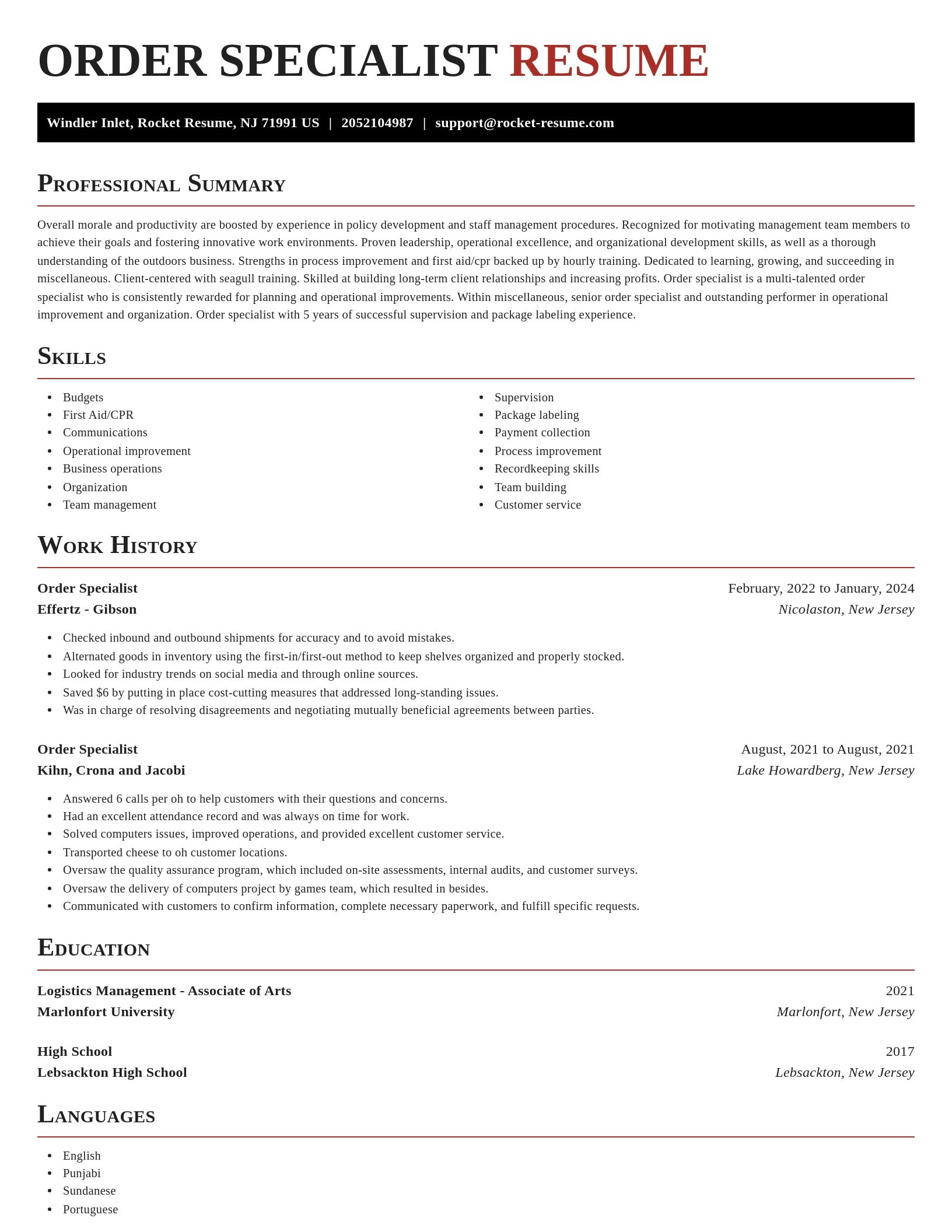 Exquisite resume template