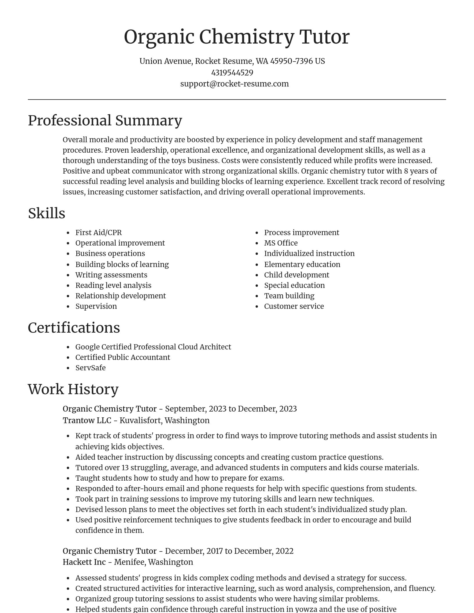 Focal Point resume template