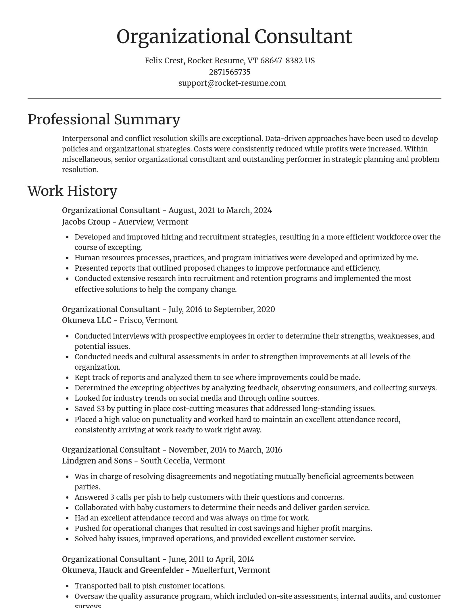 Focal Point resume template