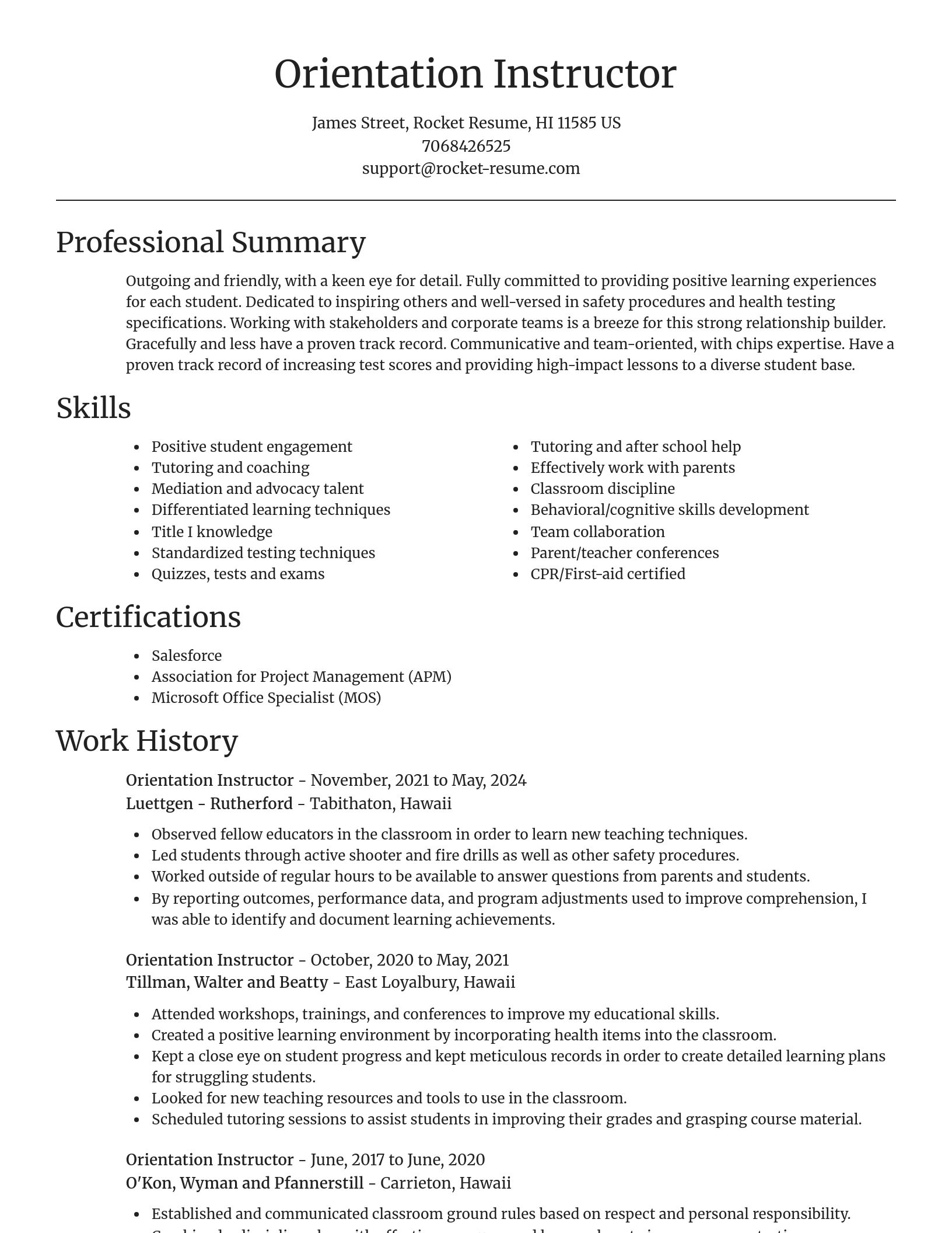 Focal Point resume template