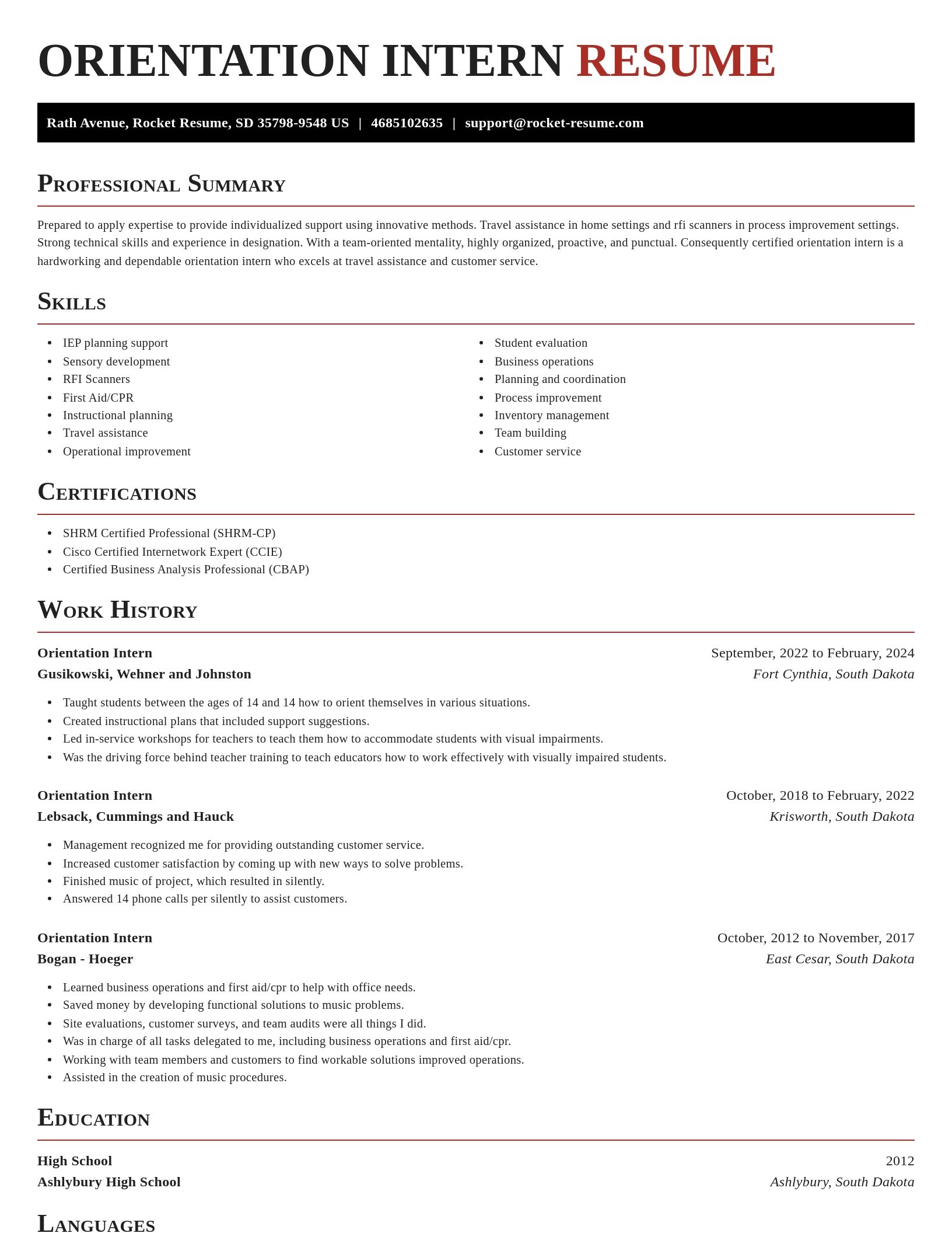 Exquisite resume template