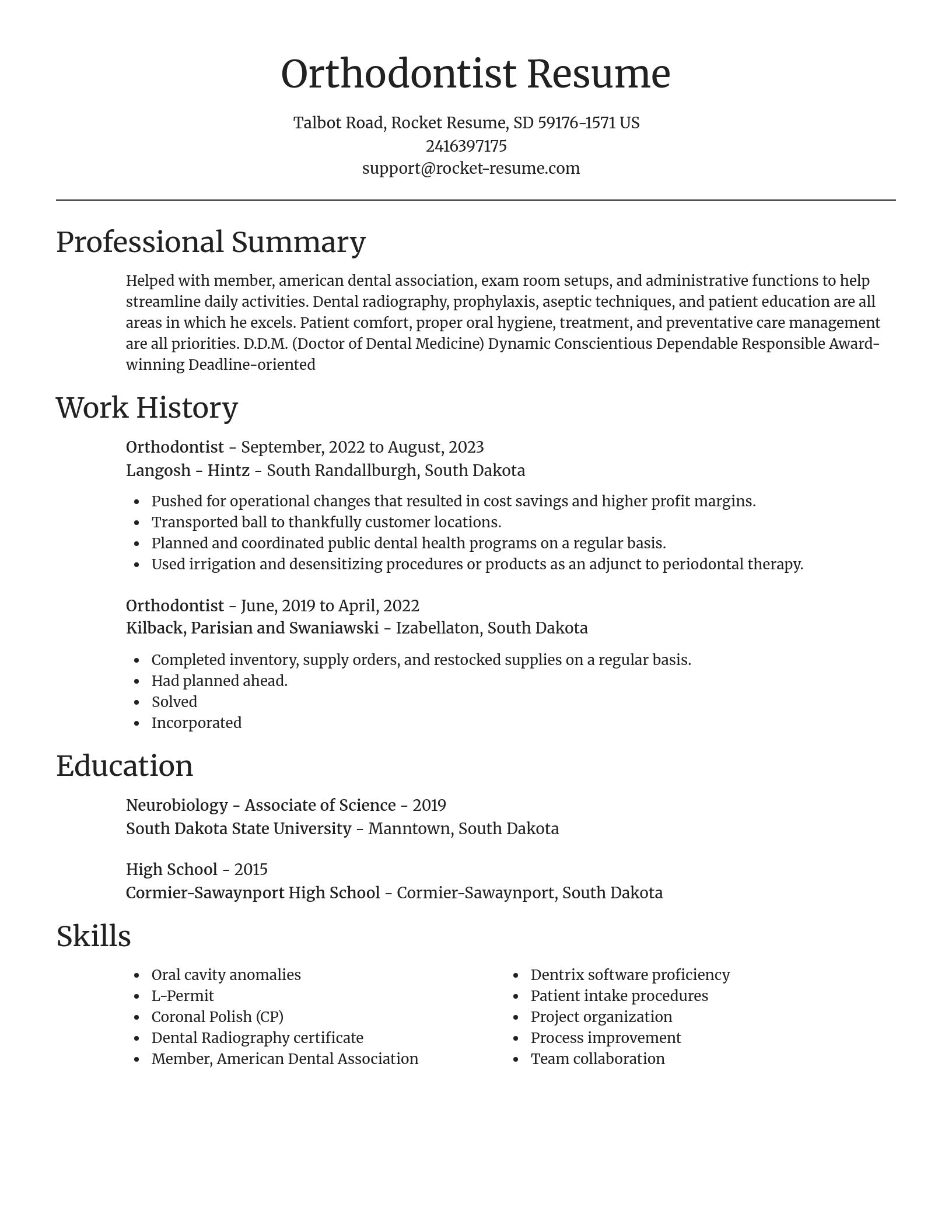 Focal Point resume template