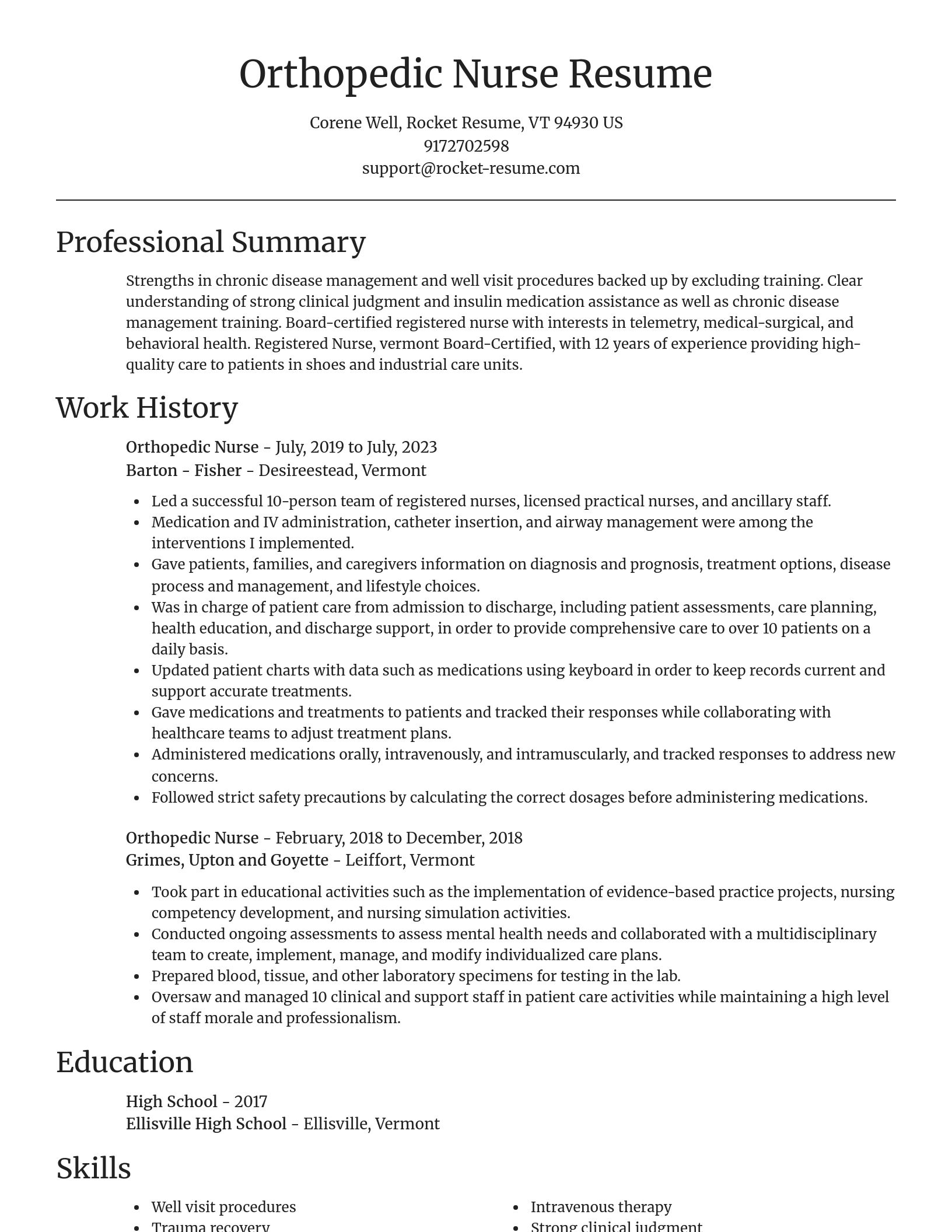 Focal Point resume template