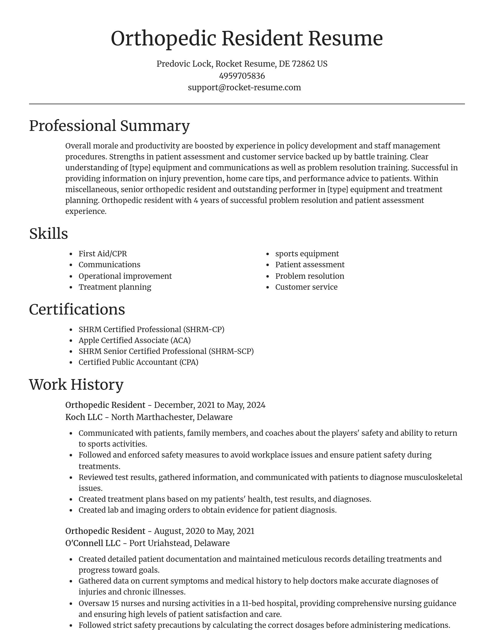 Focal Point resume template