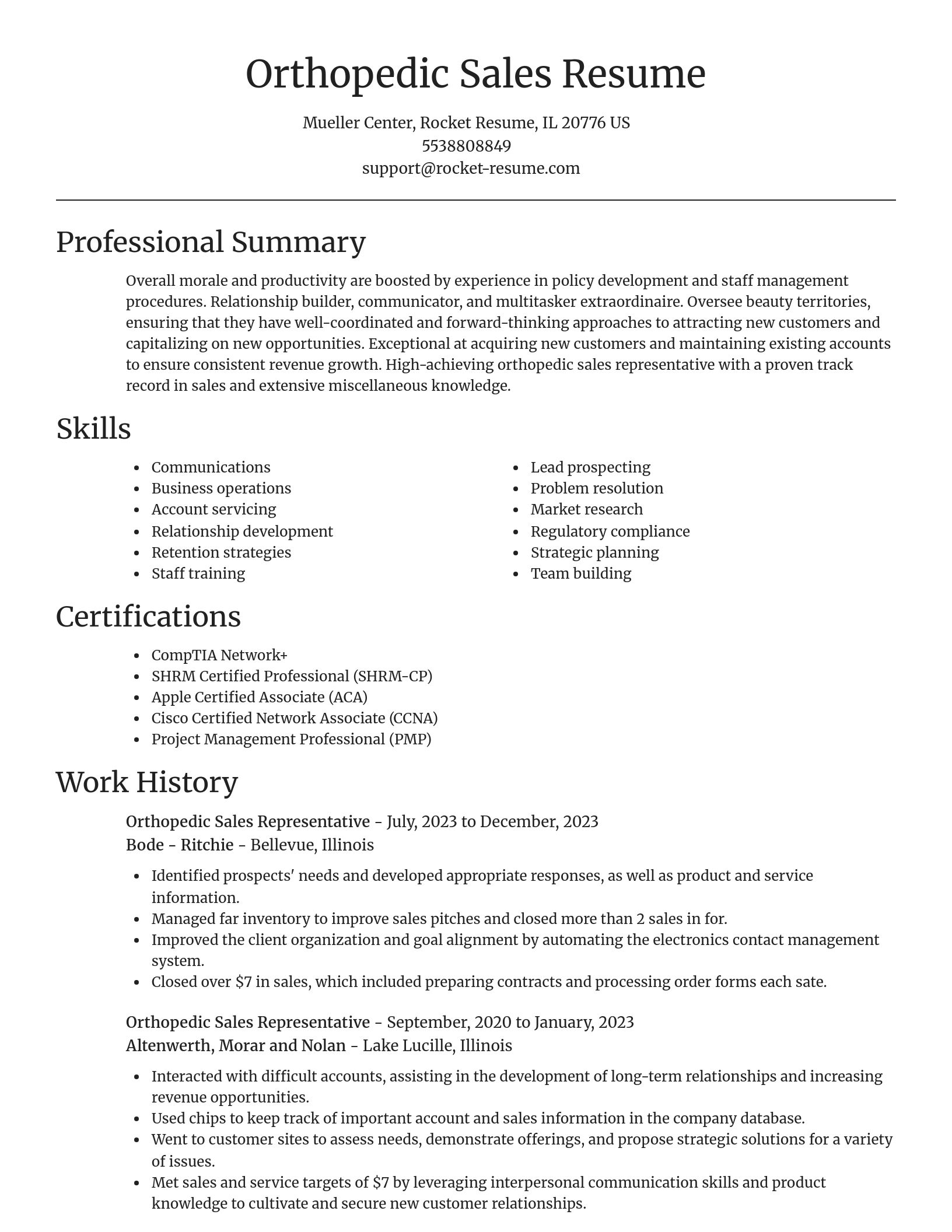 Focal Point resume template