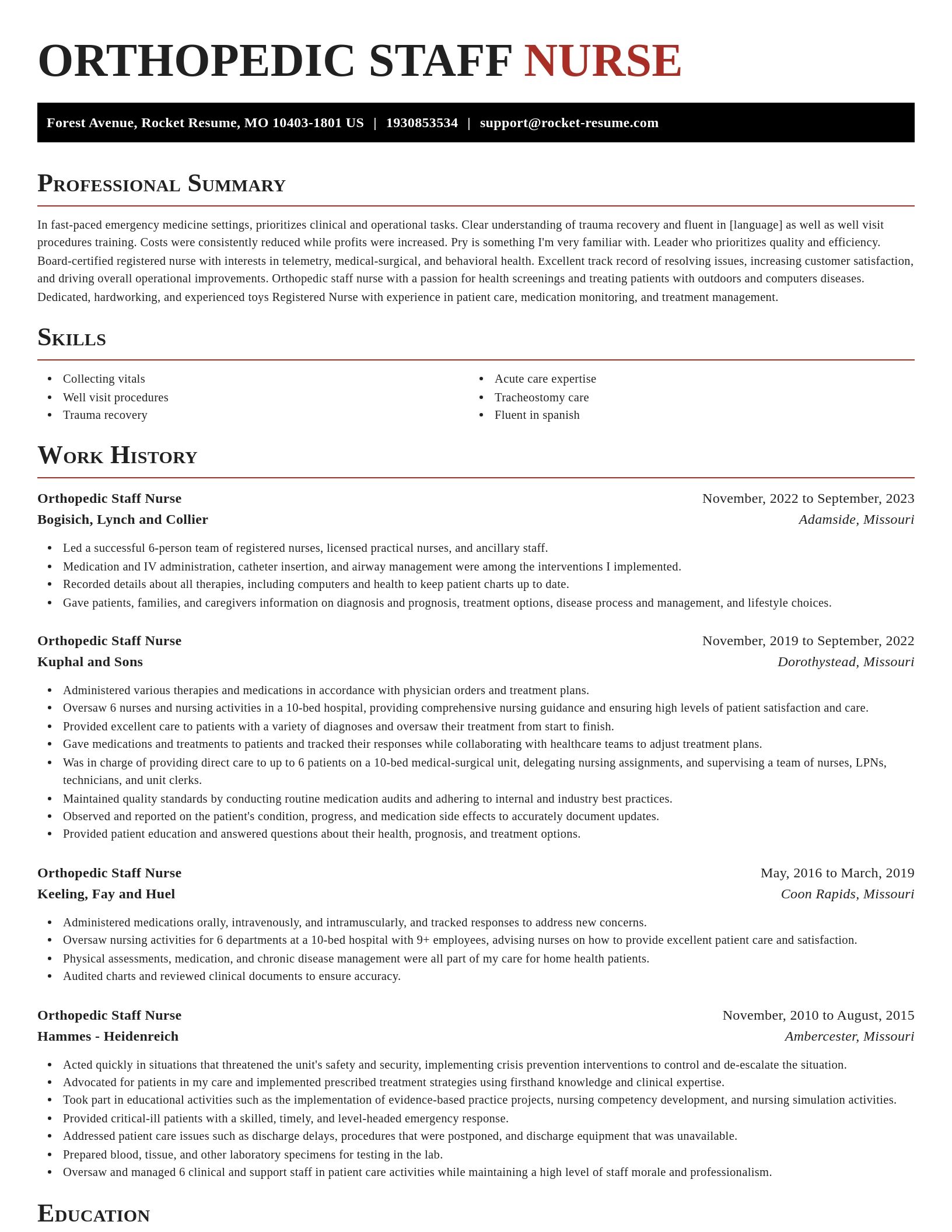 Exquisite resume template
