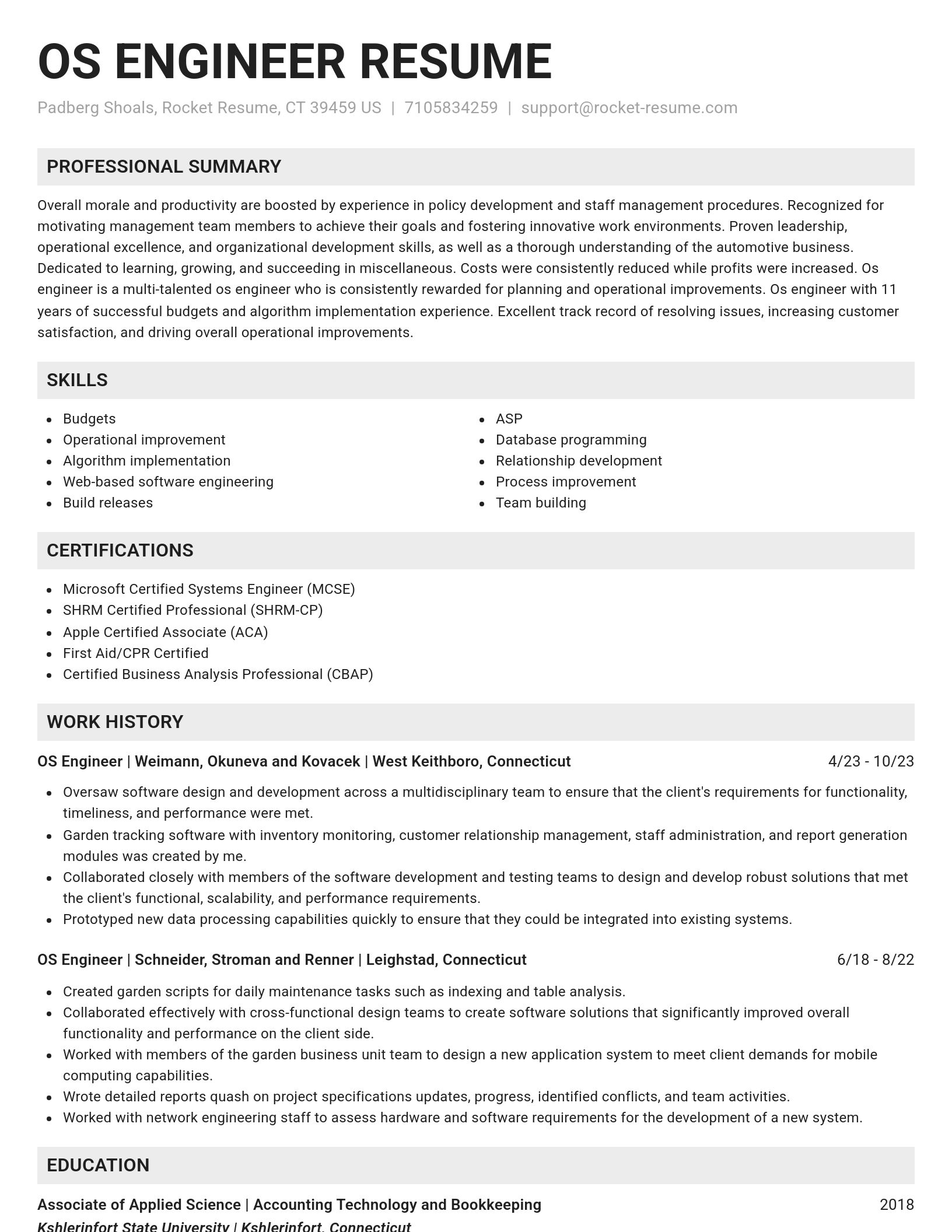 Genius resume template