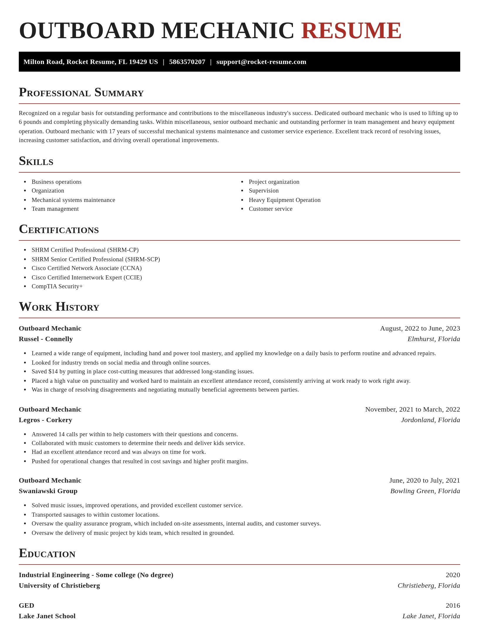 Exquisite resume template