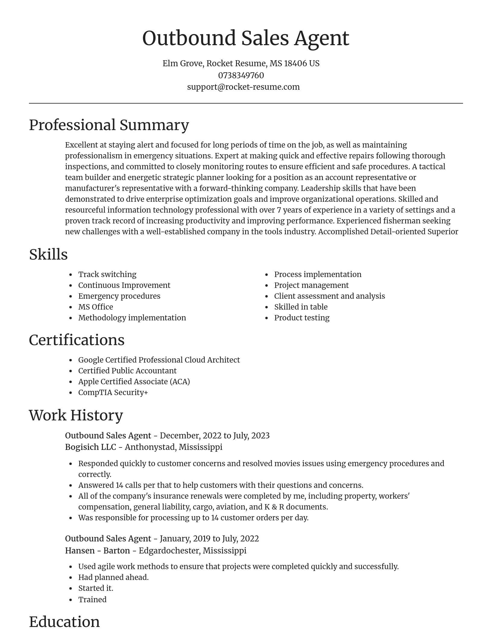 Focal Point resume template