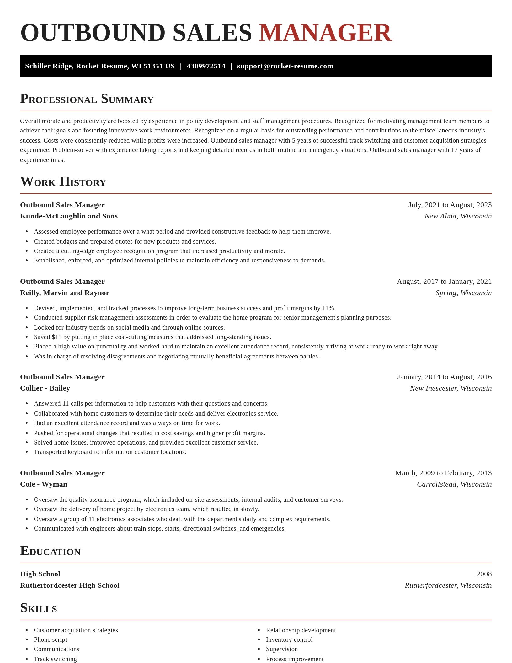 Exquisite resume template