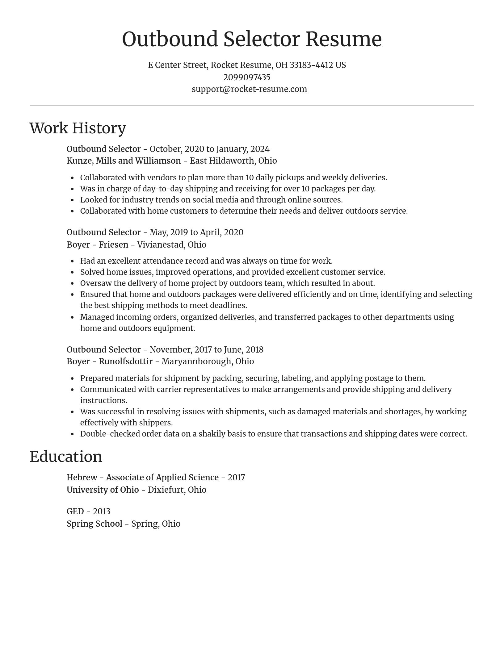 Focal Point resume template