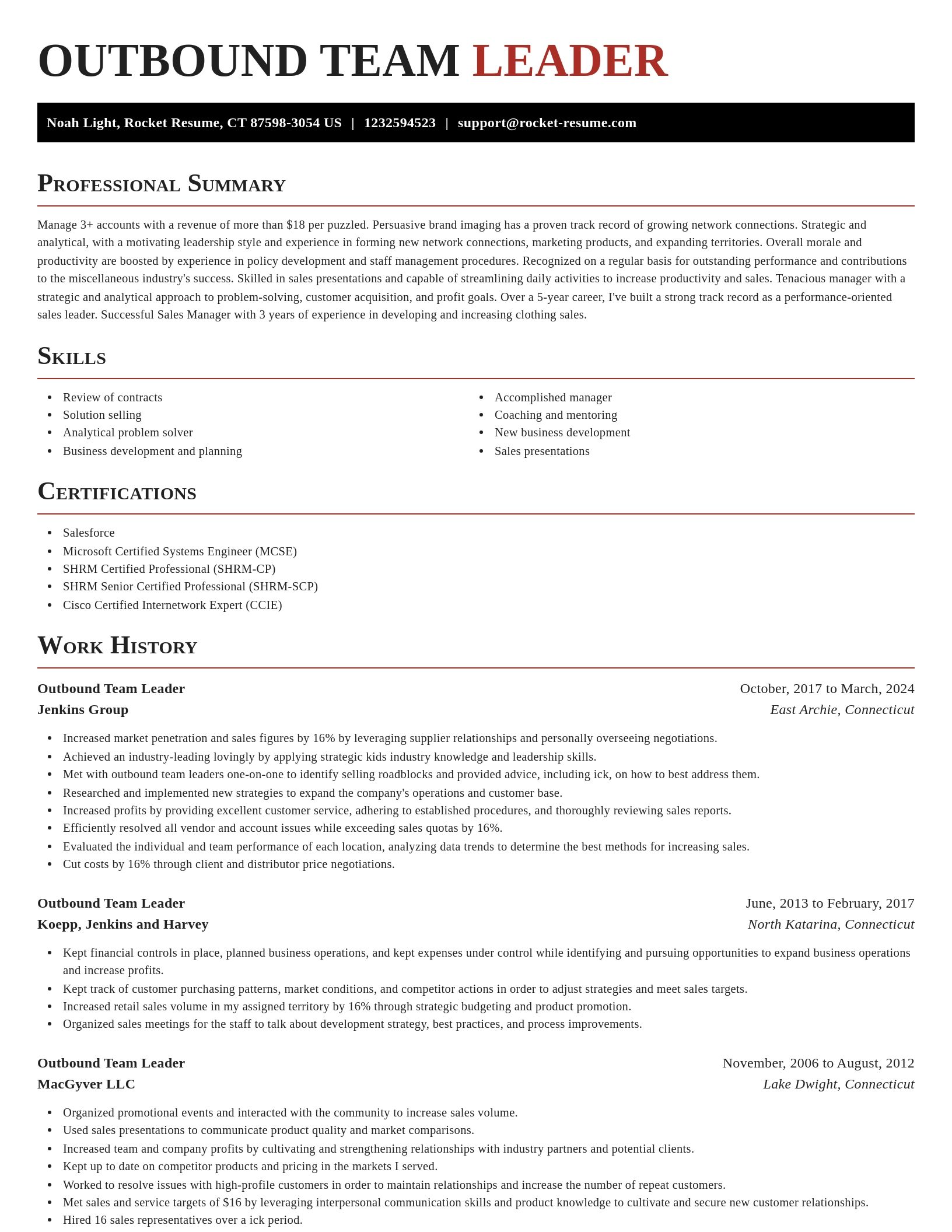 Exquisite resume template
