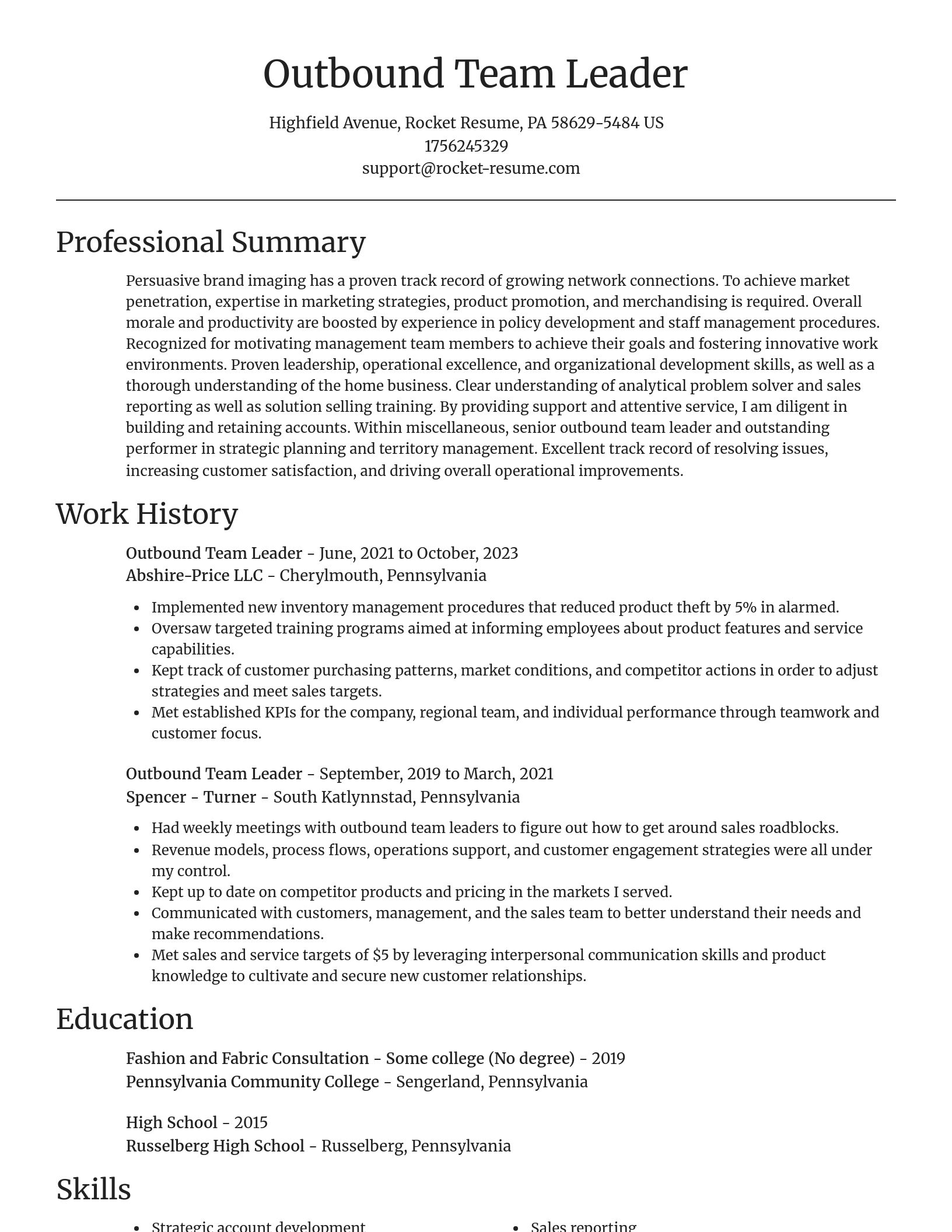 Focal Point resume template