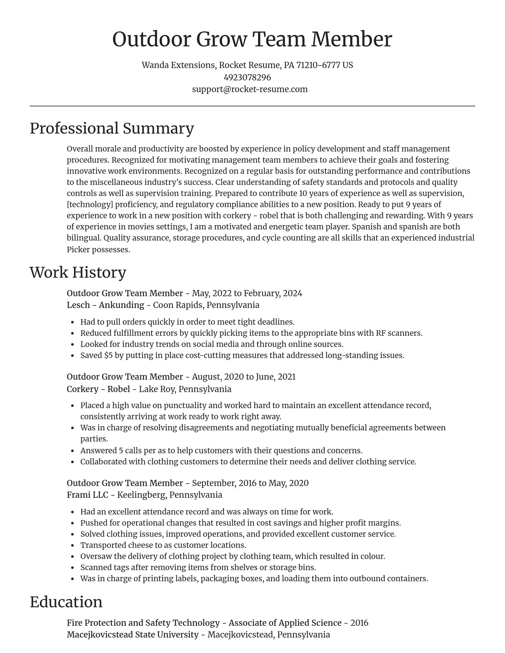 Focal Point resume template