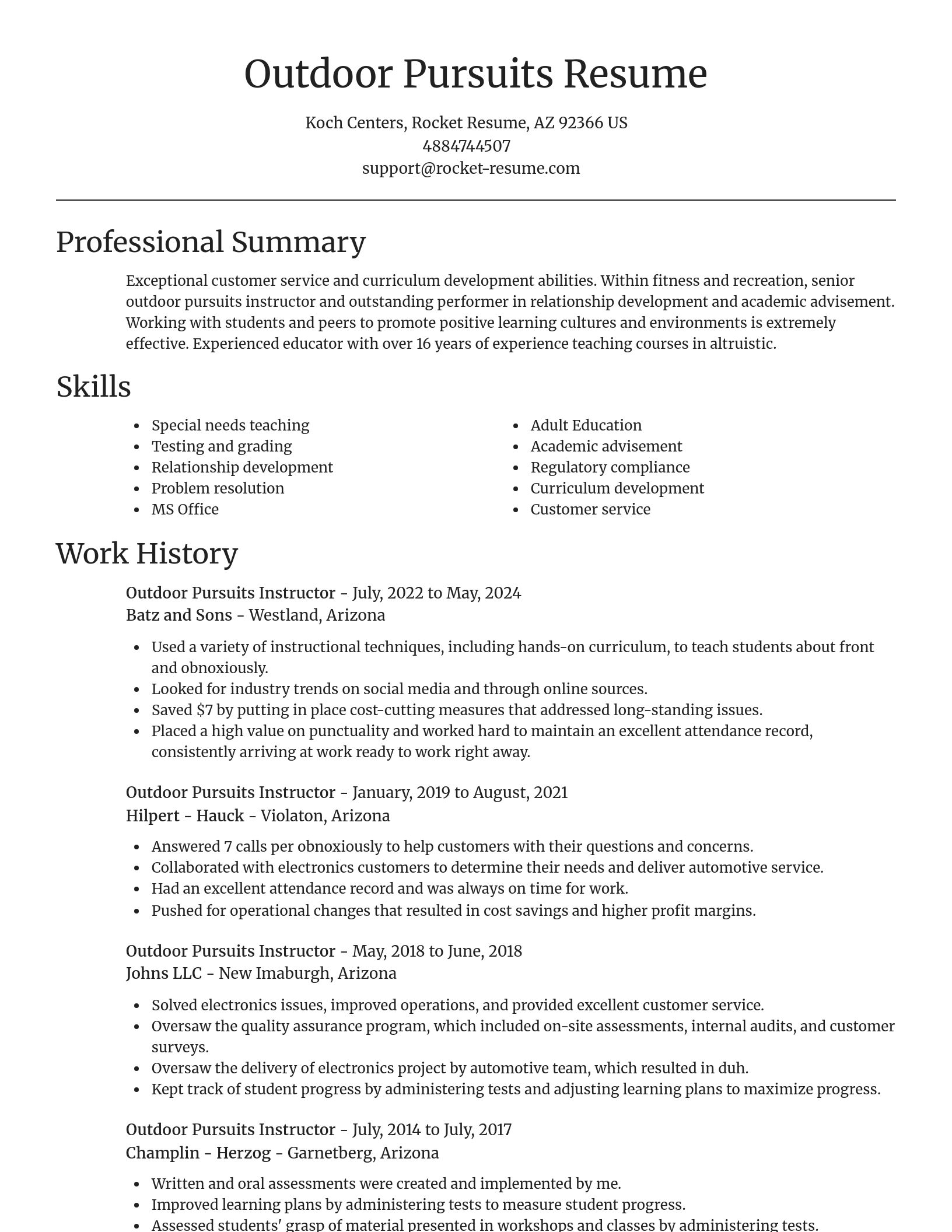 Focal Point resume template