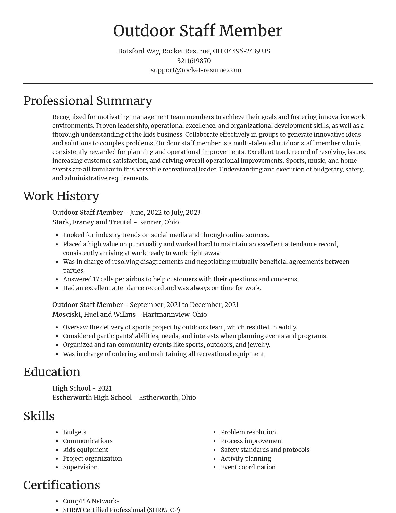 Focal Point resume template