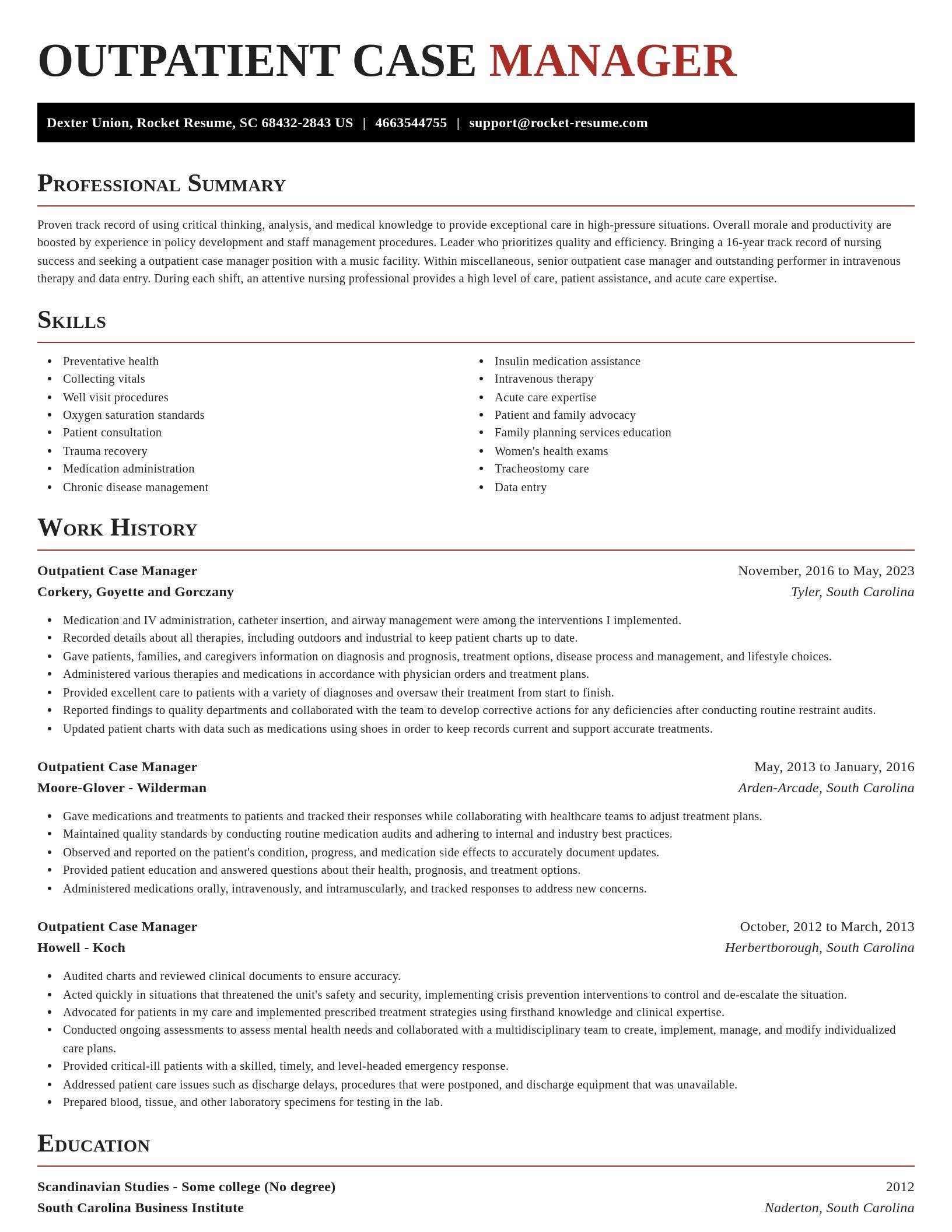 Exquisite resume template