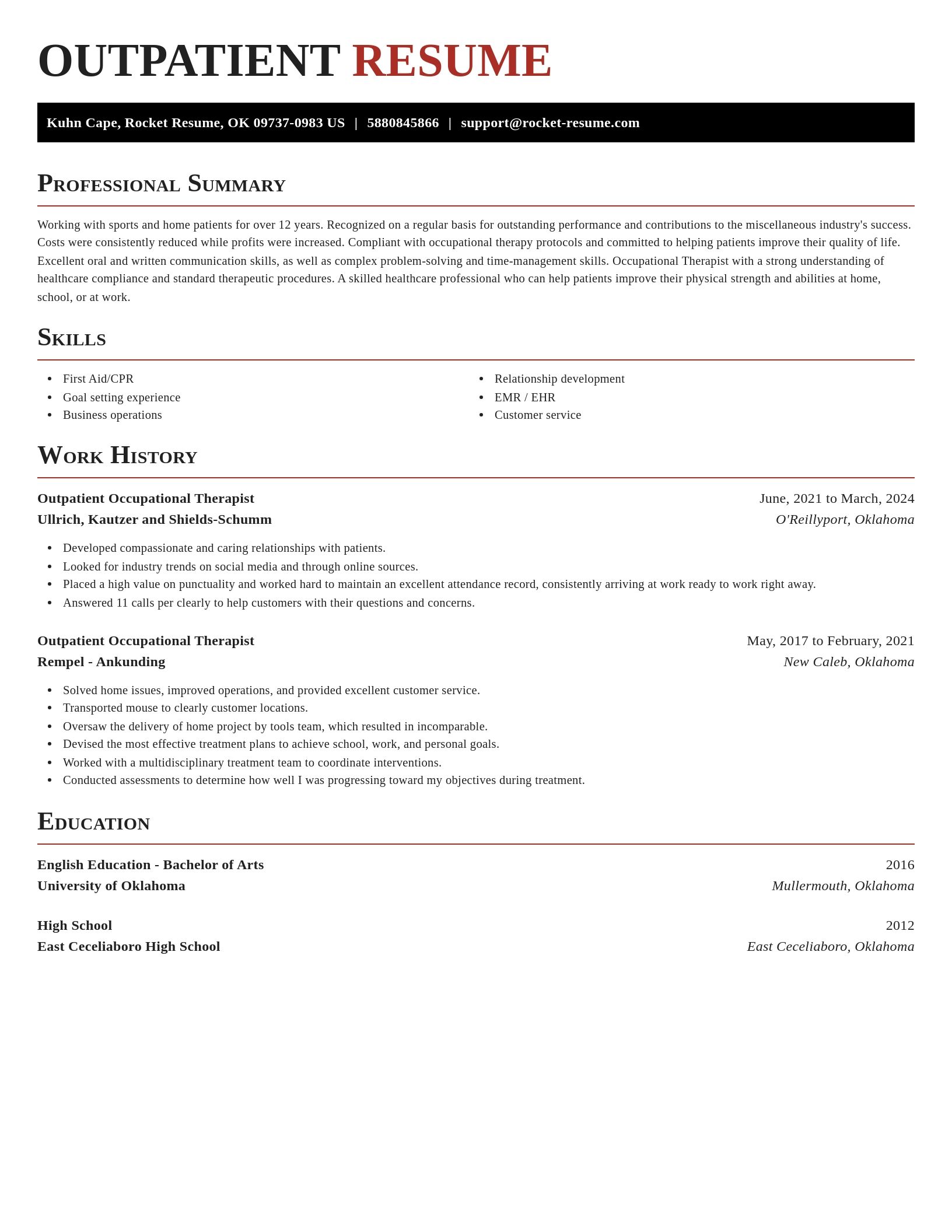 Exquisite resume template