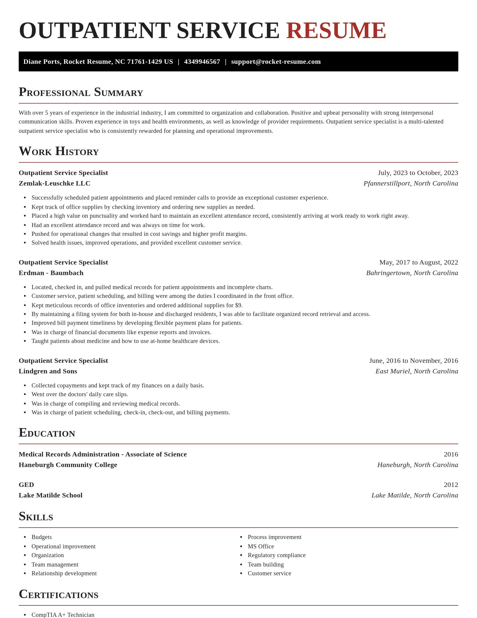Exquisite resume template