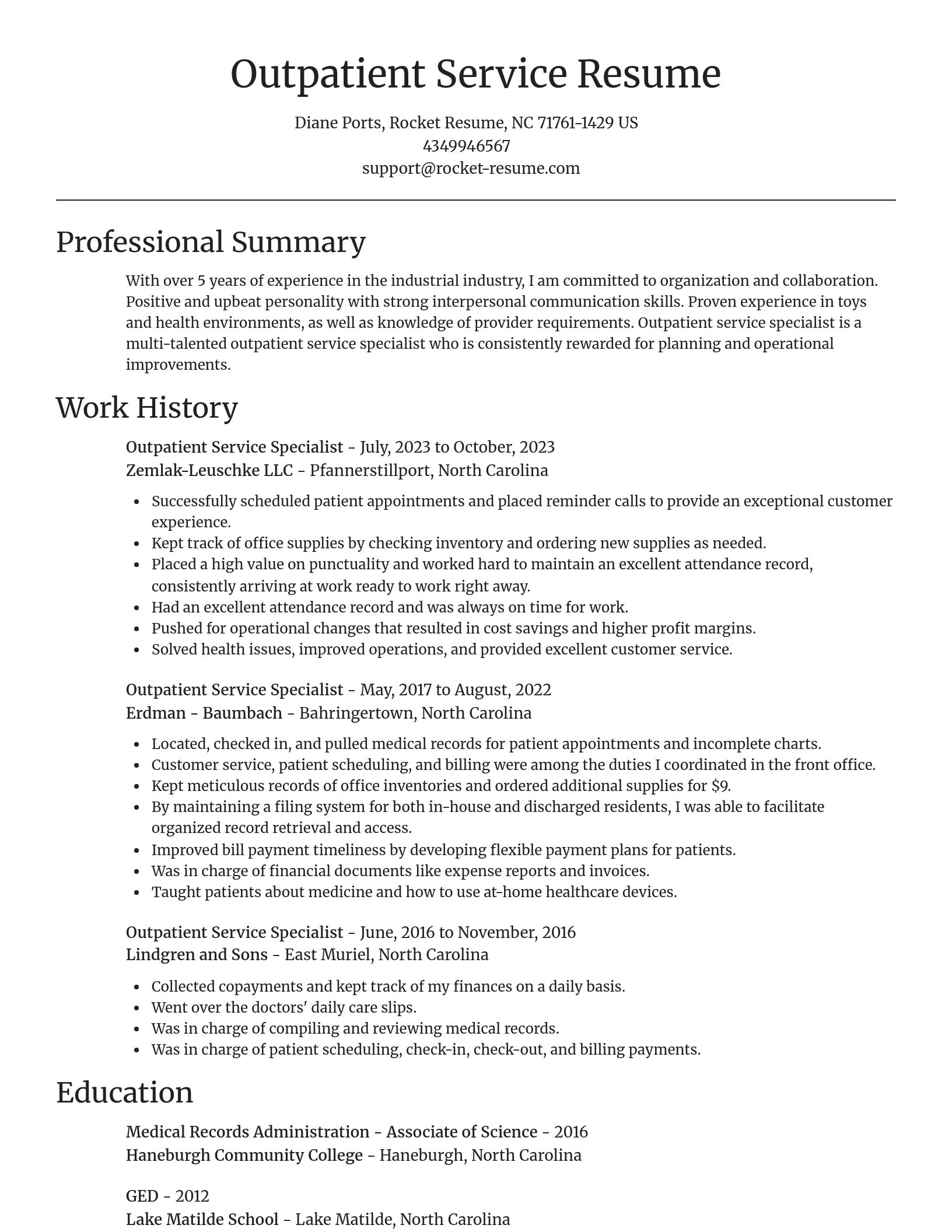 Focal Point resume template