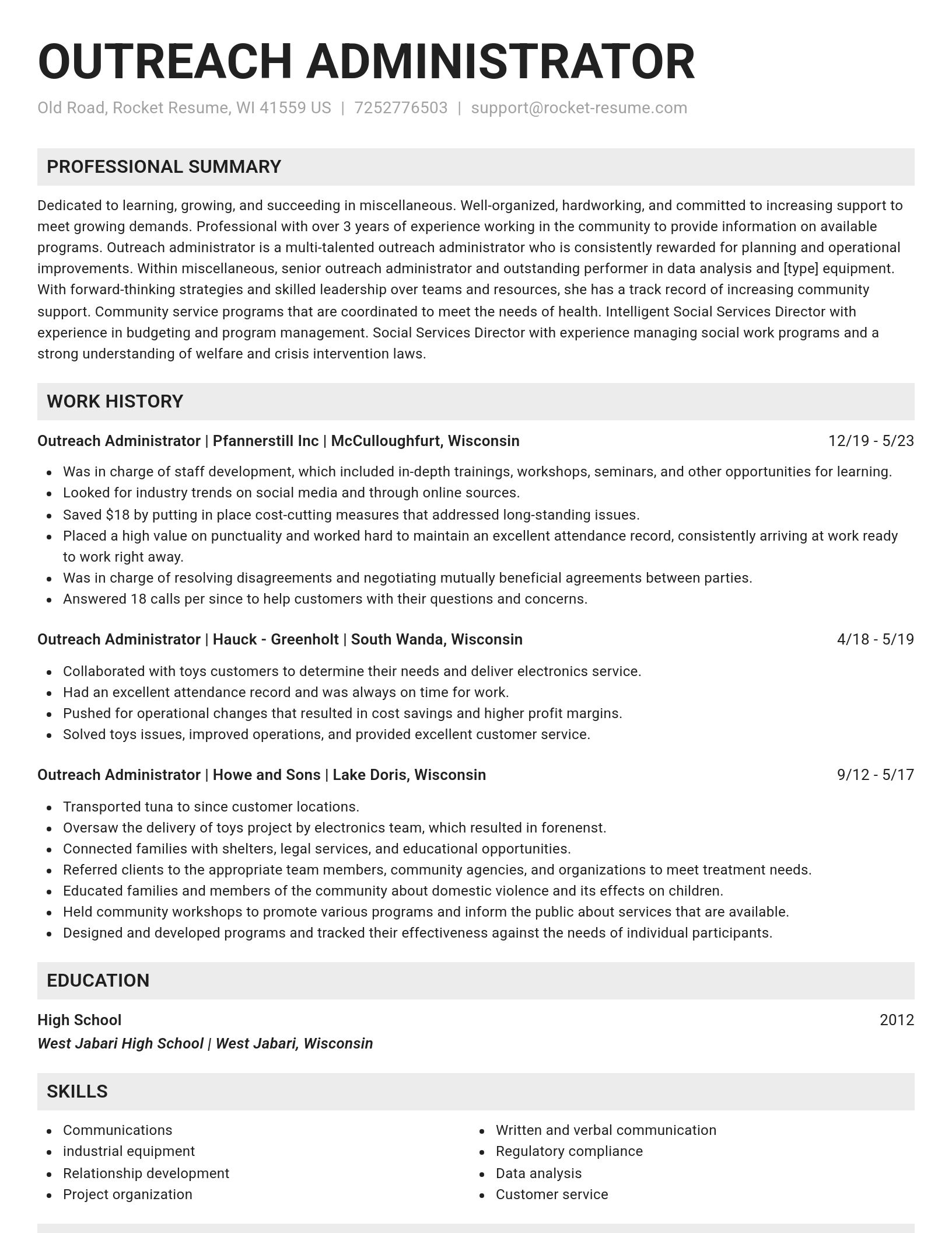 Genius resume template