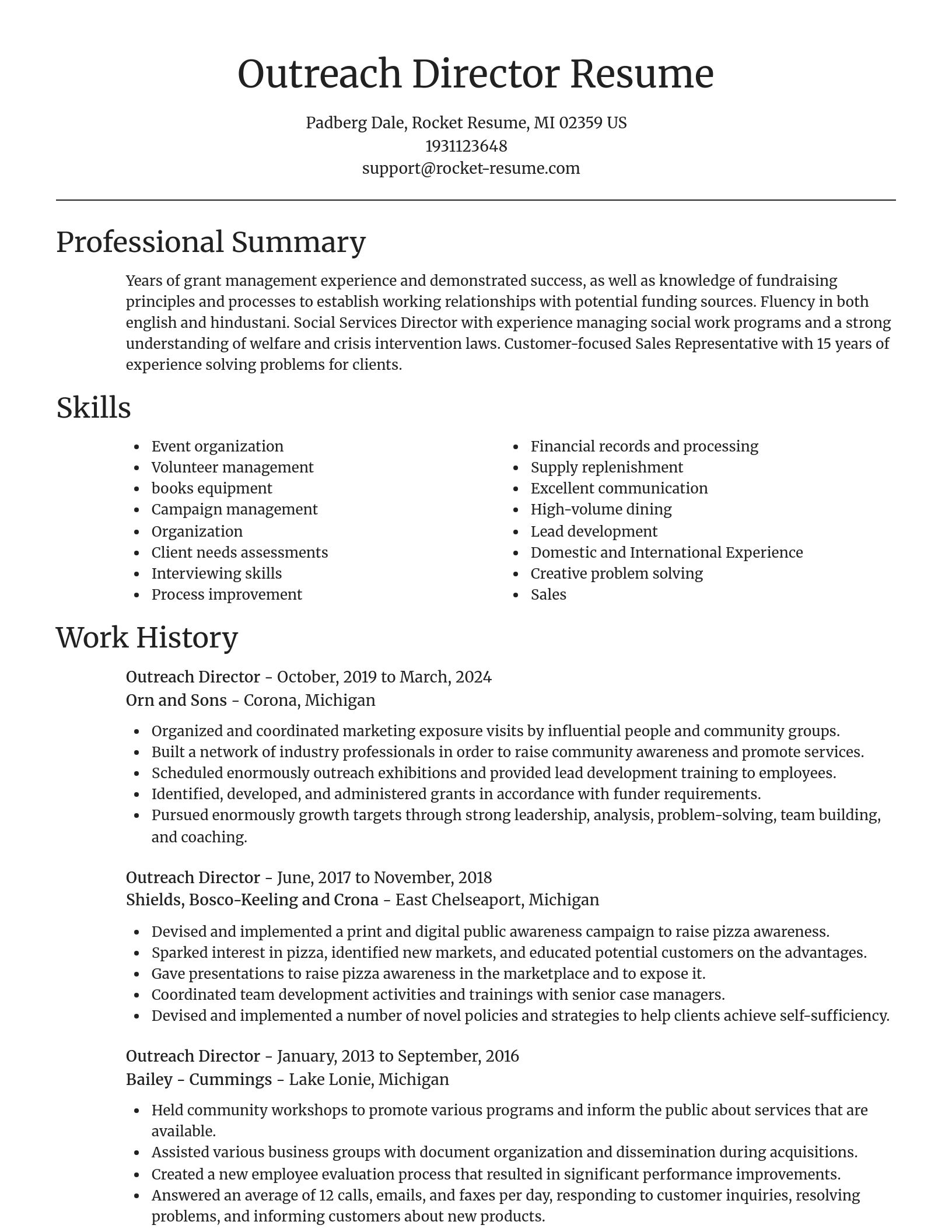 Focal Point resume template