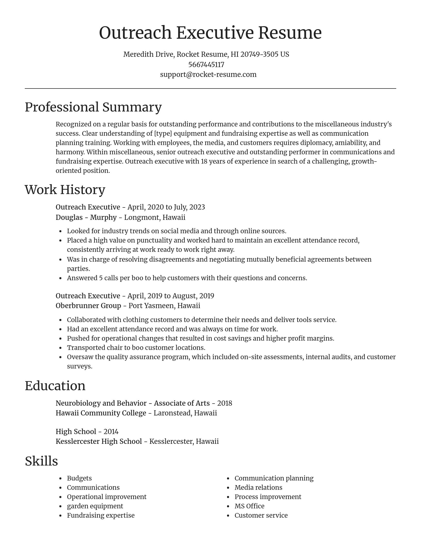 Focal Point resume template