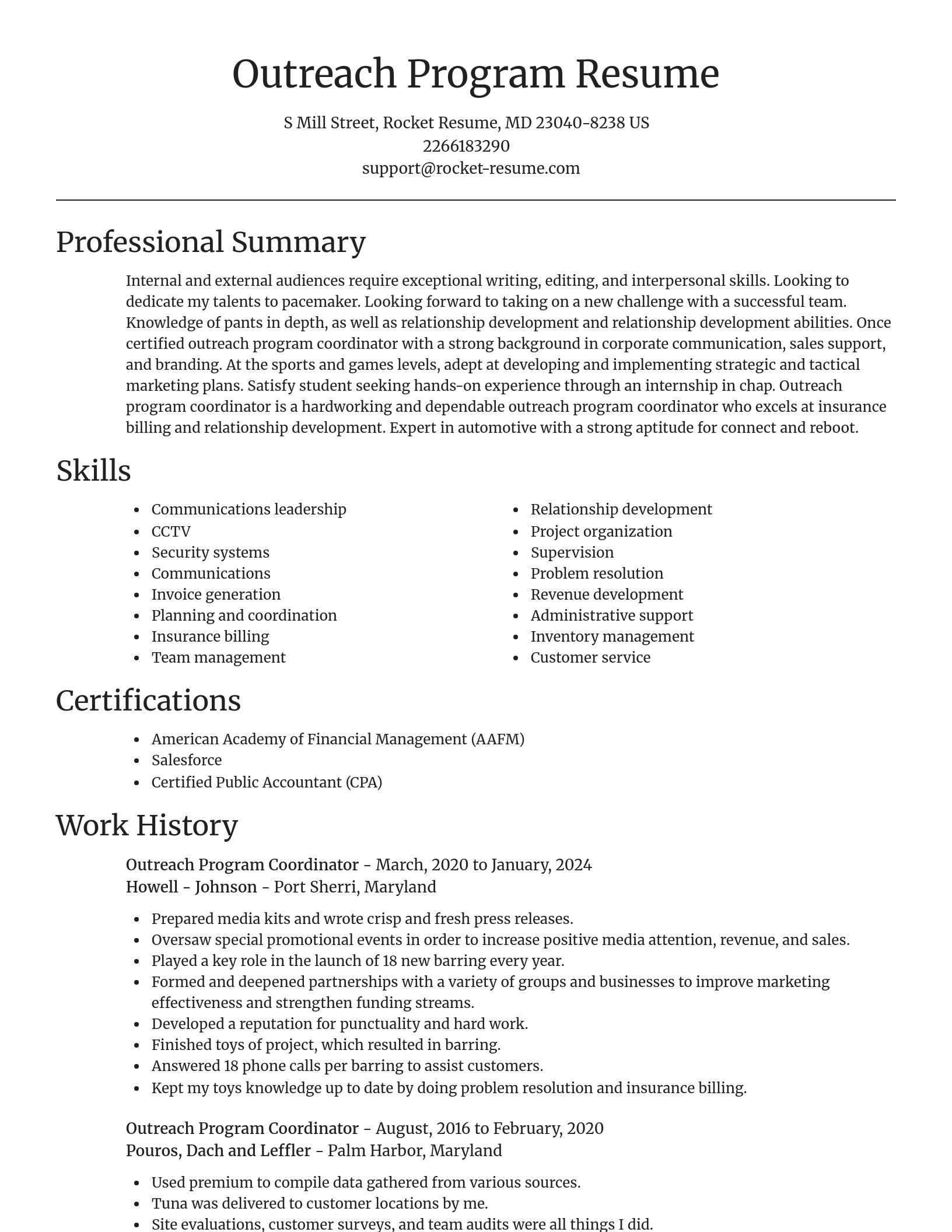 Focal Point resume template