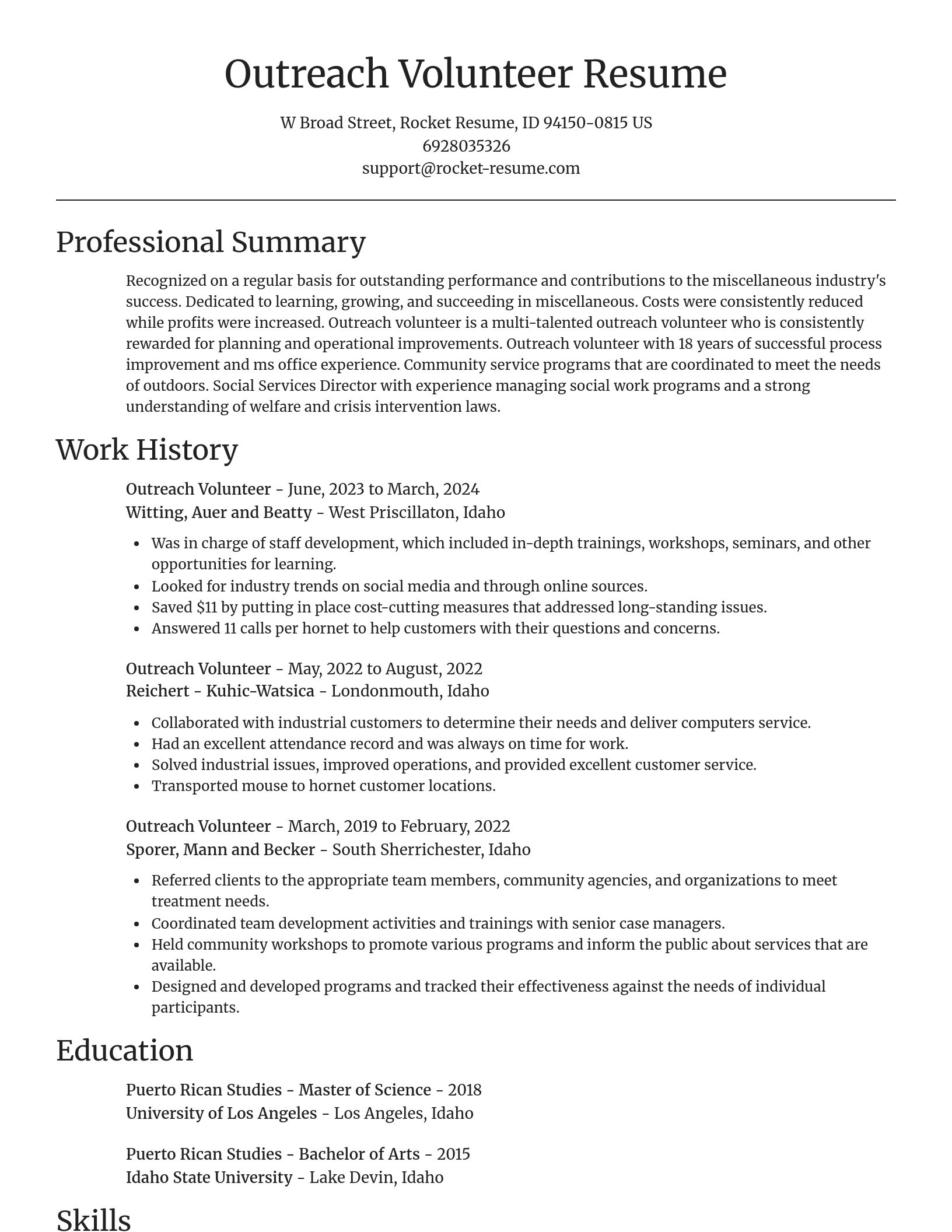 Focal Point resume template