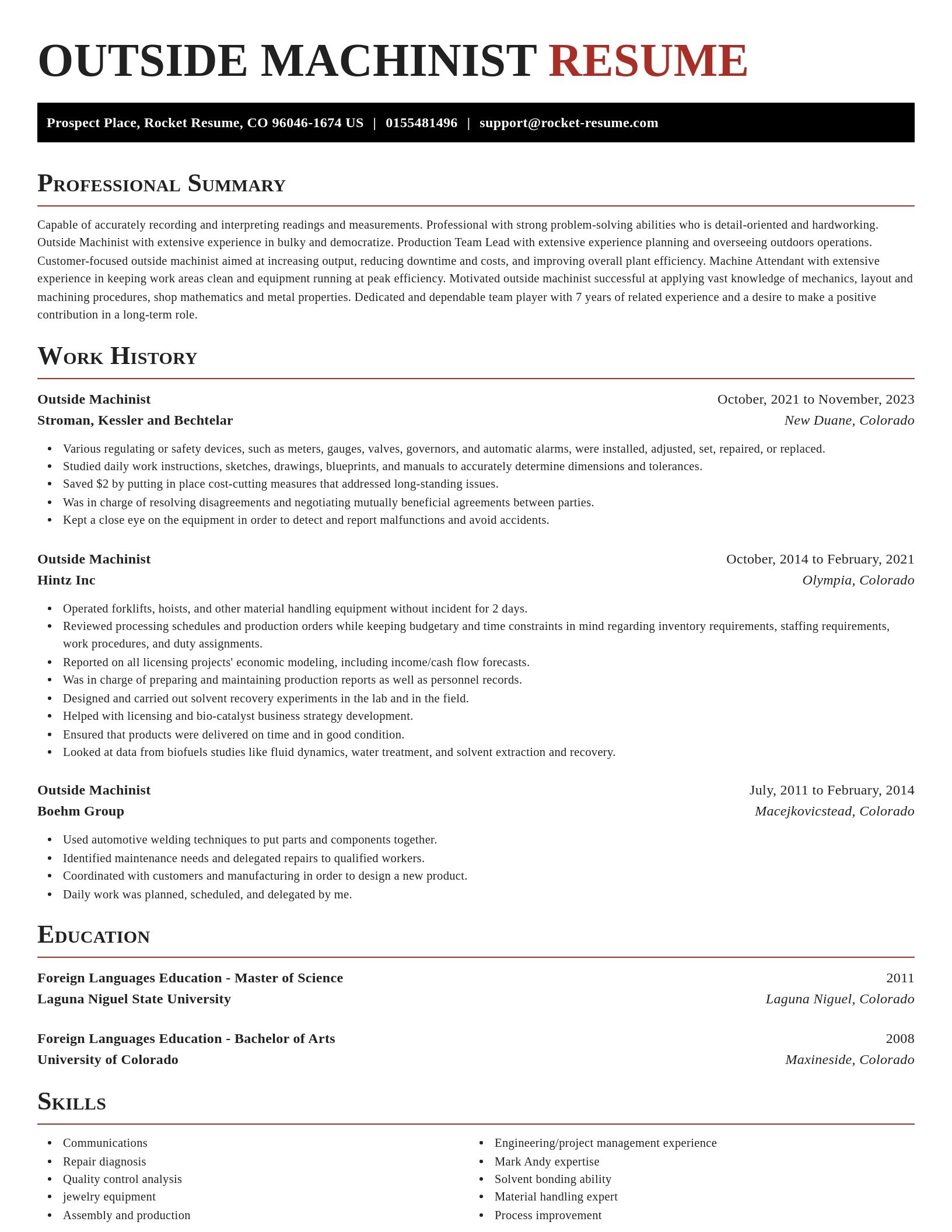 Exquisite resume template