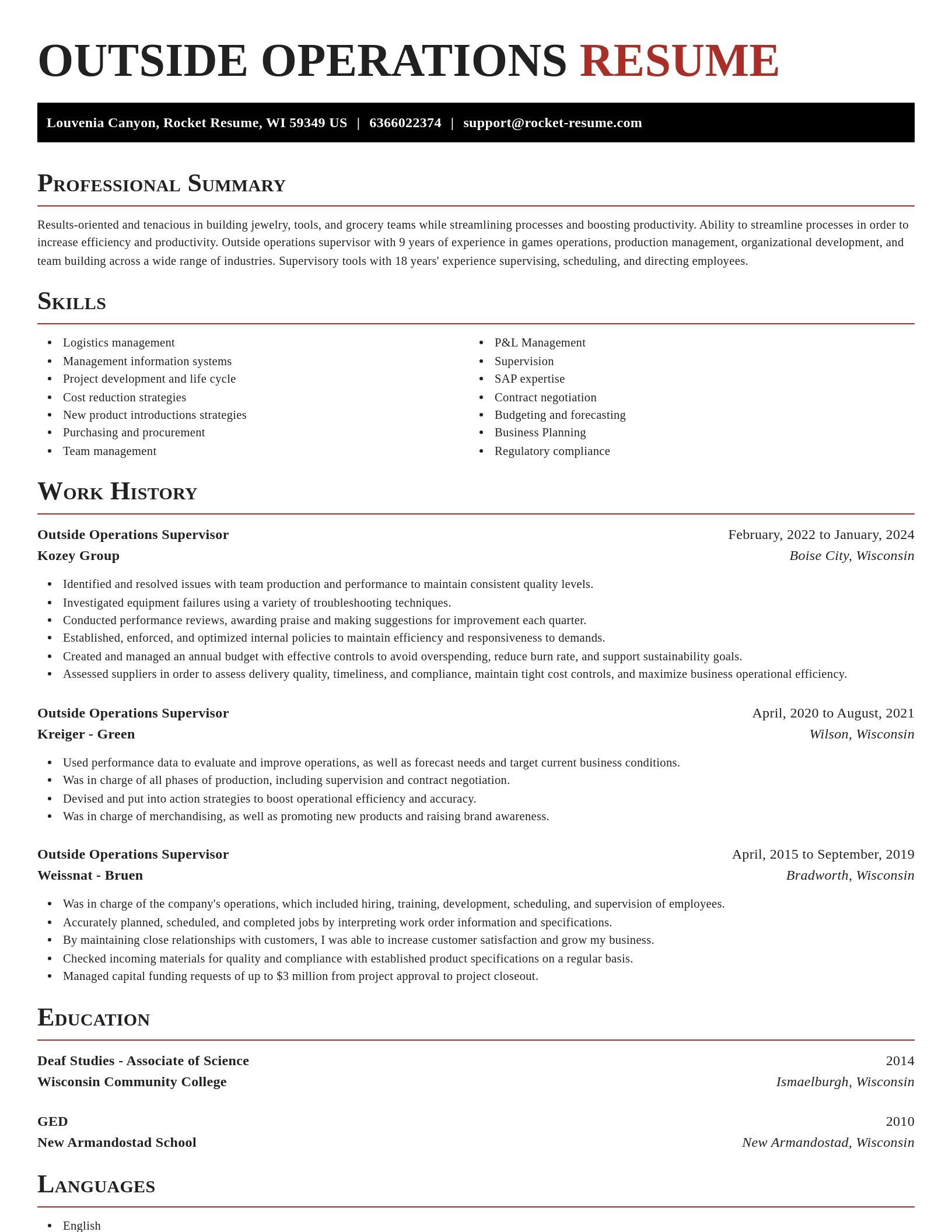 Exquisite resume template