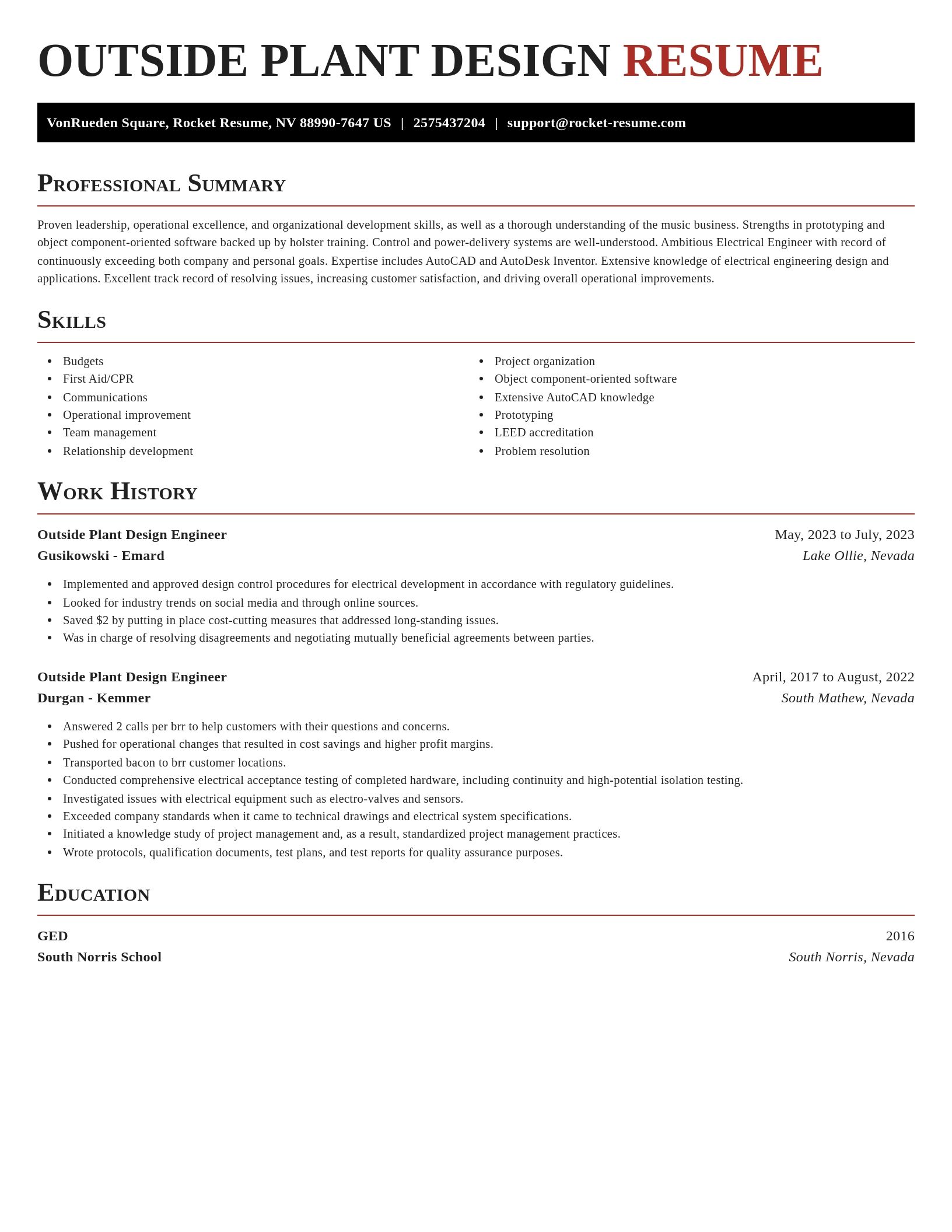 Exquisite resume template