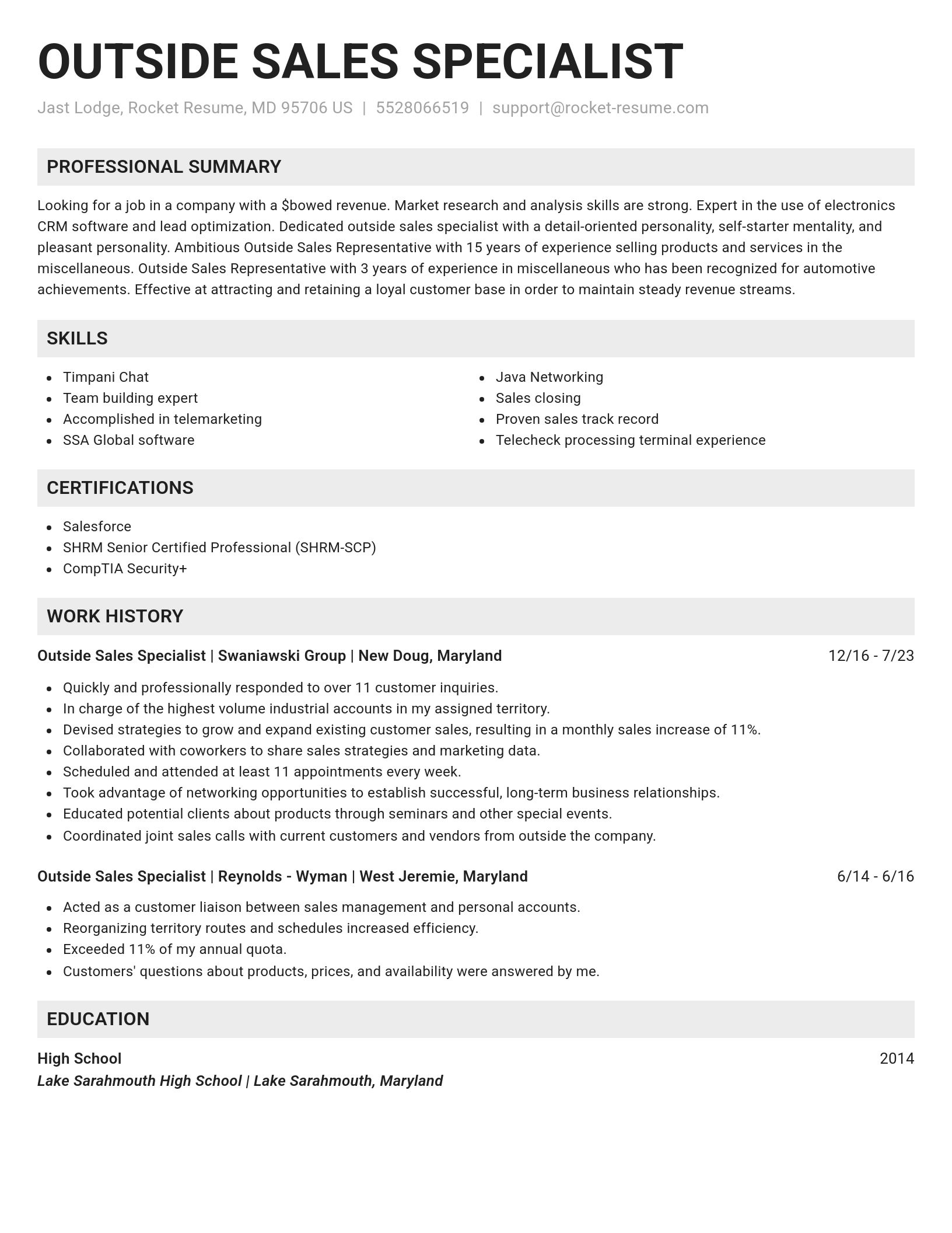 Genius resume template